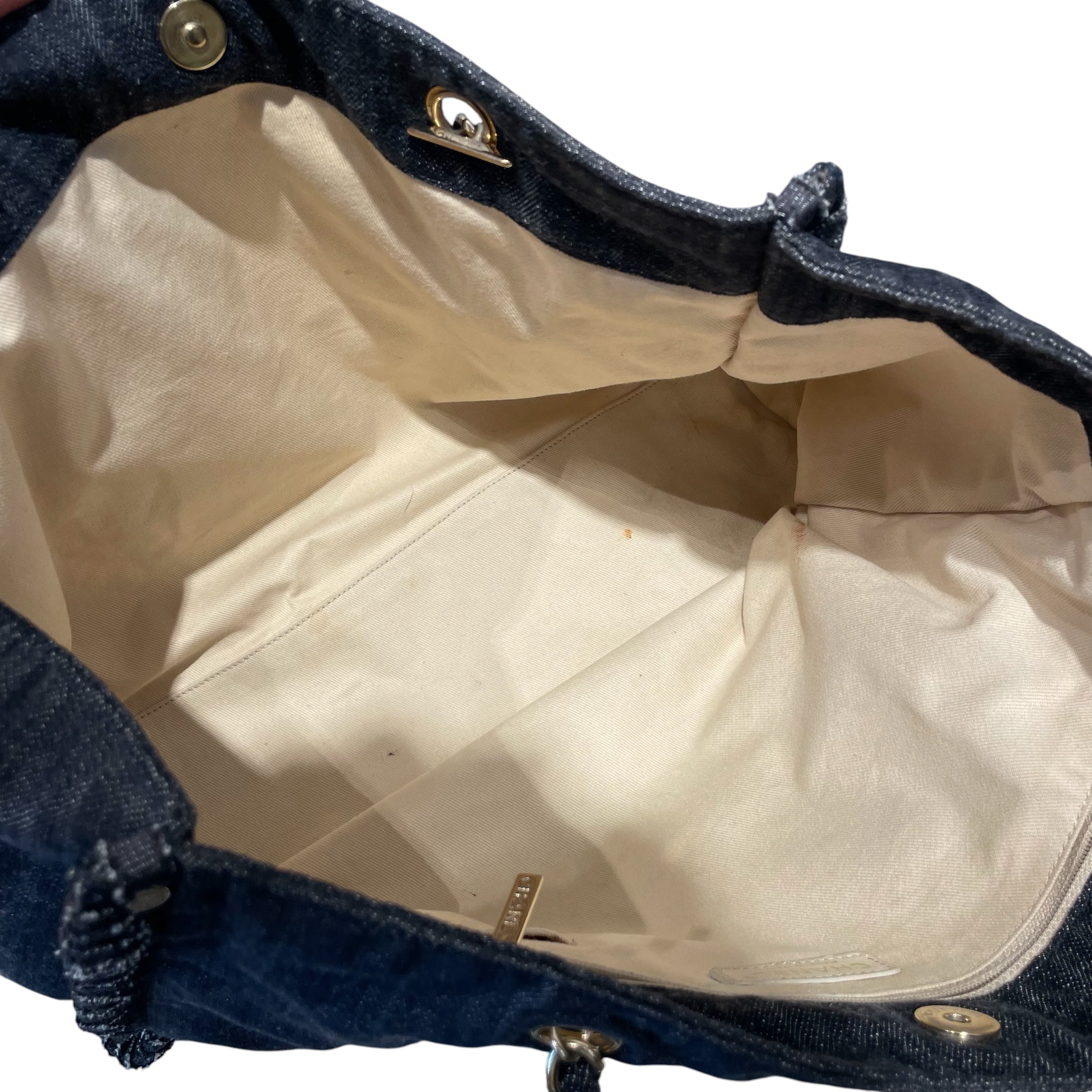 CHANEL/Tote Bag/All Over Print/Denim/IDG/Denim Night Flight Tote view 4
