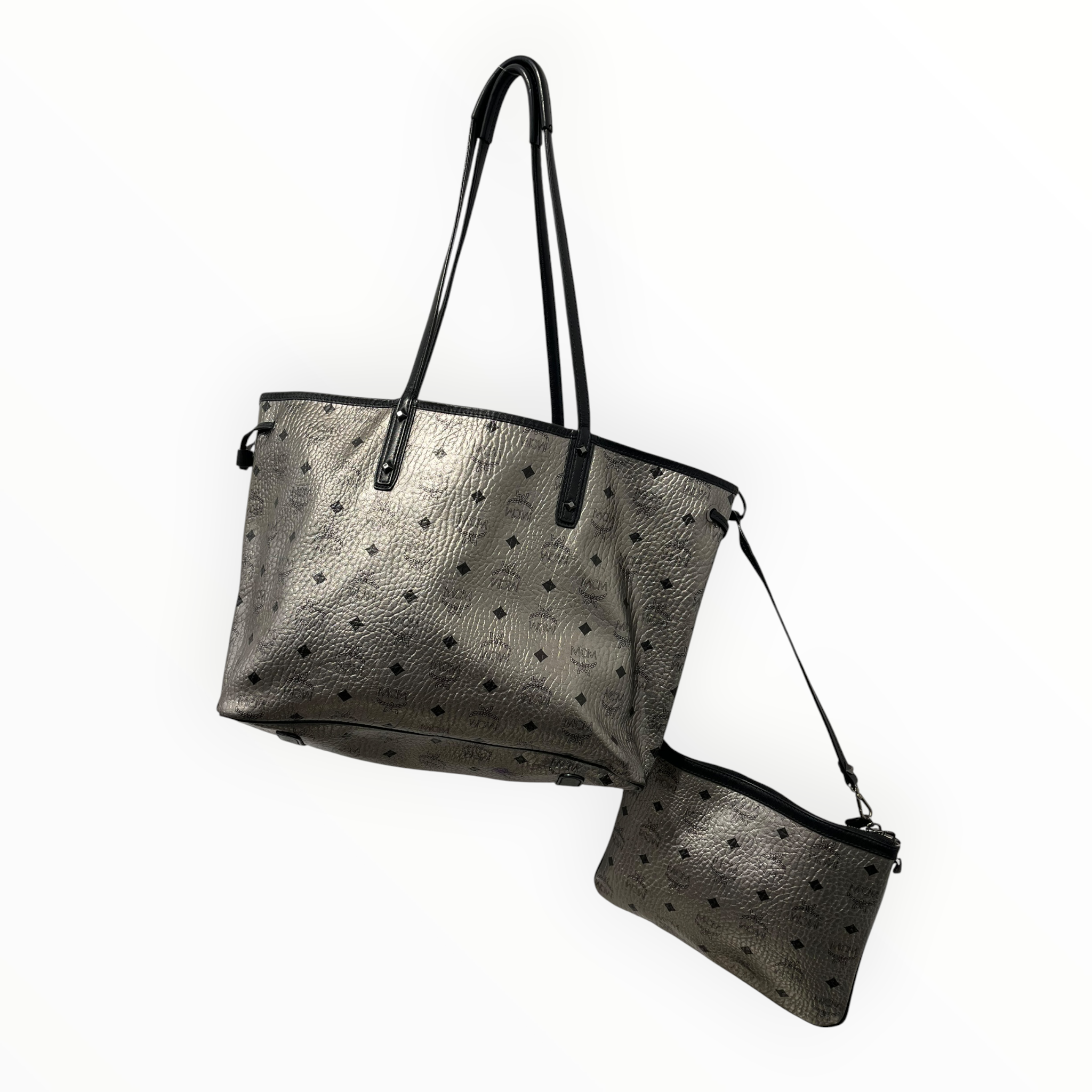 MCM/Tote Bag/Monogram/Leather/SLV/VISETOS REVERSIBLE LIZ TOTE view 2