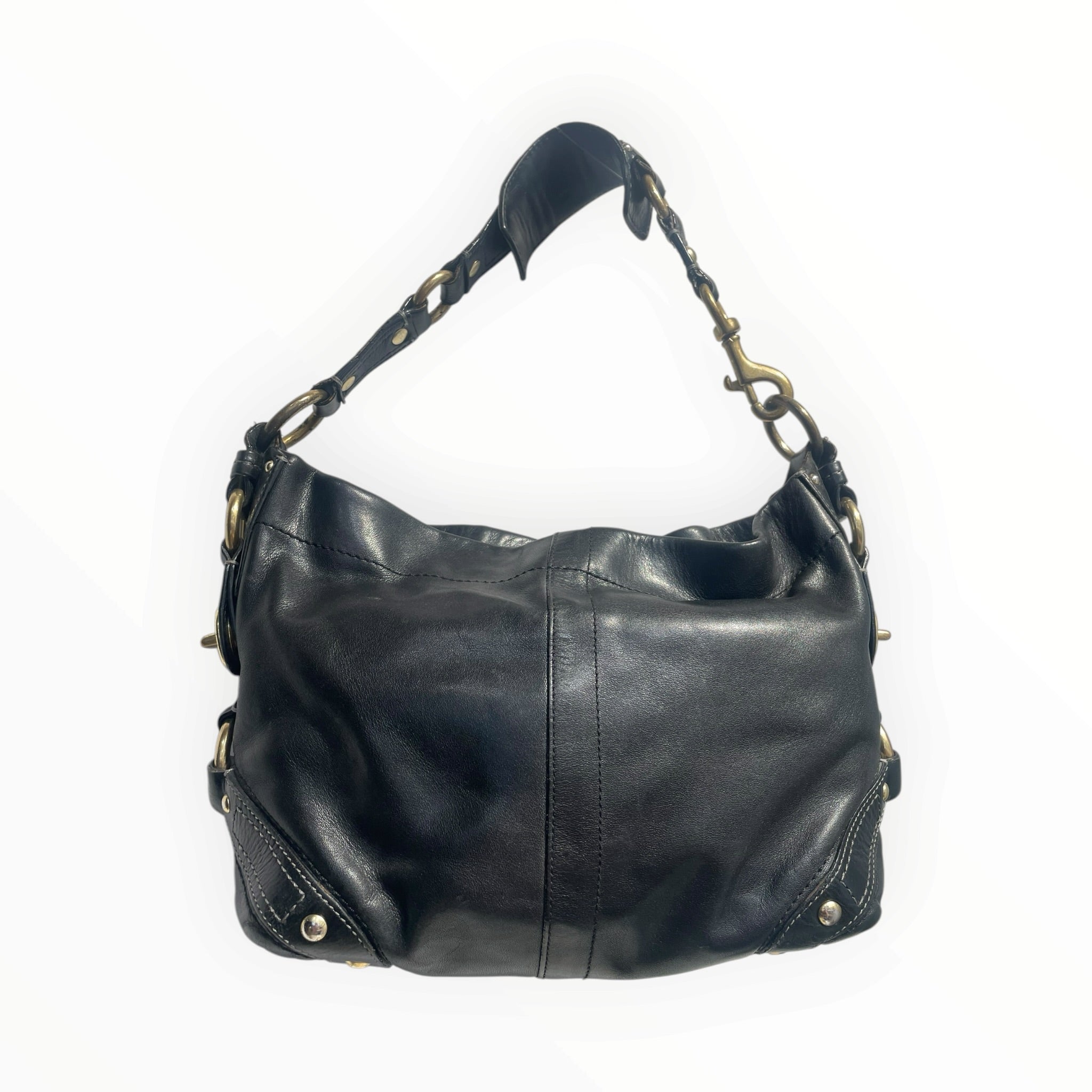 COACH/Hand Bag/Leather/BLK/Carly 10615 view 2