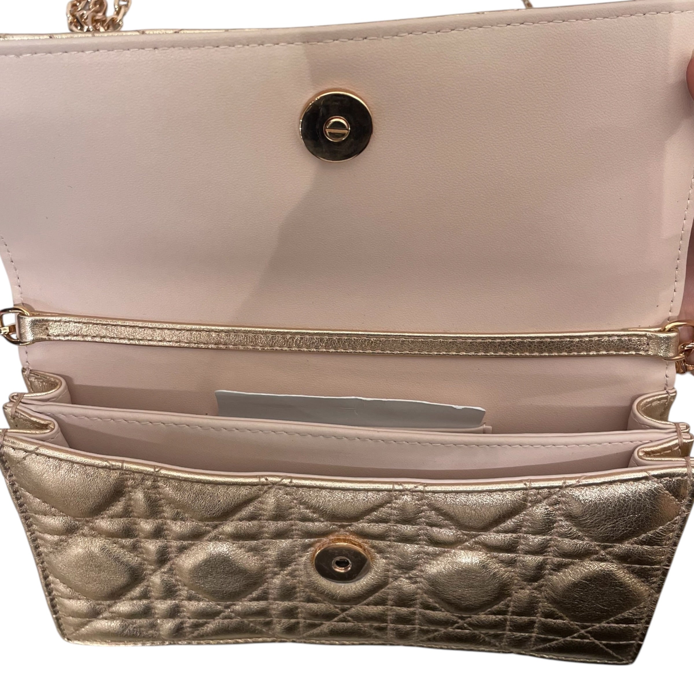 Christian Dior/Cross Body Bag/Leather/PNK/ROSE GOLD CLUTCH view 5