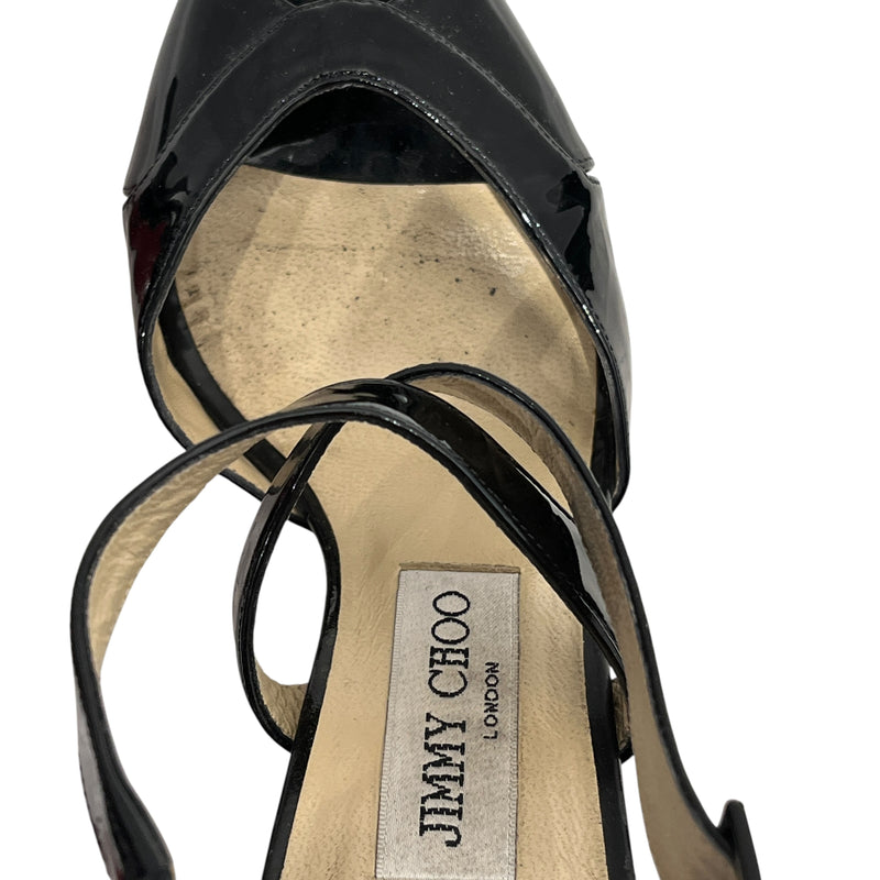 JIMMY CHOO/Heels/US 5.5/Leather/RED/PLATFORM RED