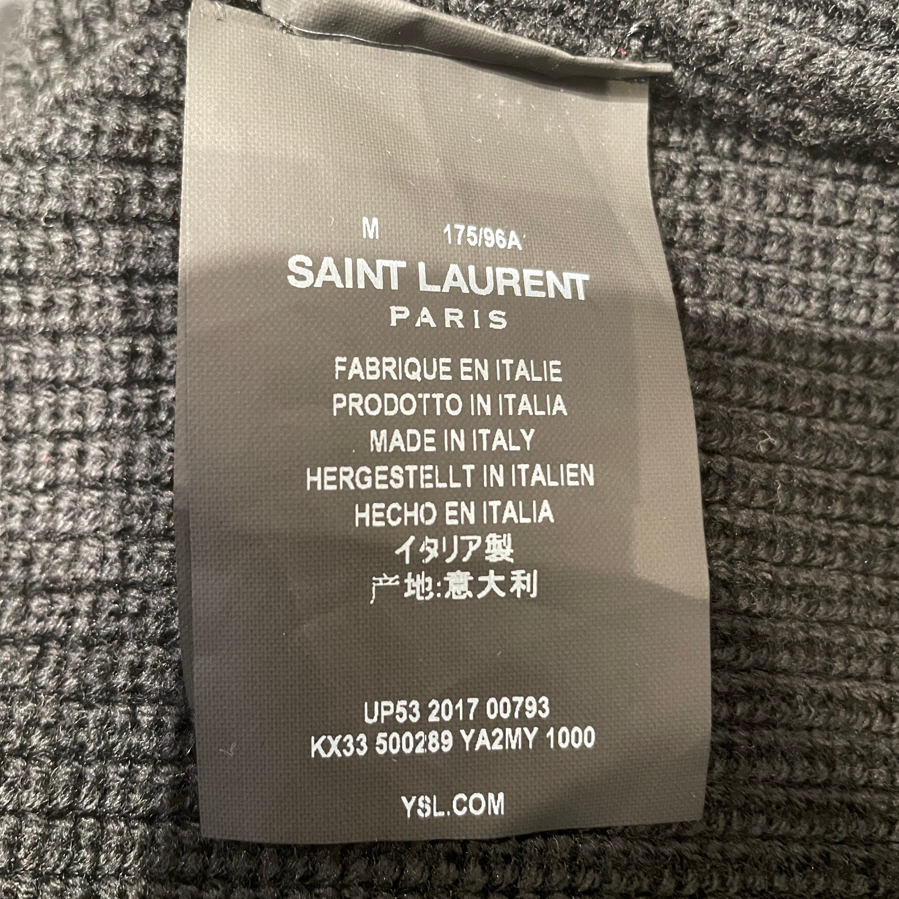 SAINT LAURENT/Sweater/M/Graphic/Wool/BLK/Waiting for Sunset 1971 view 4