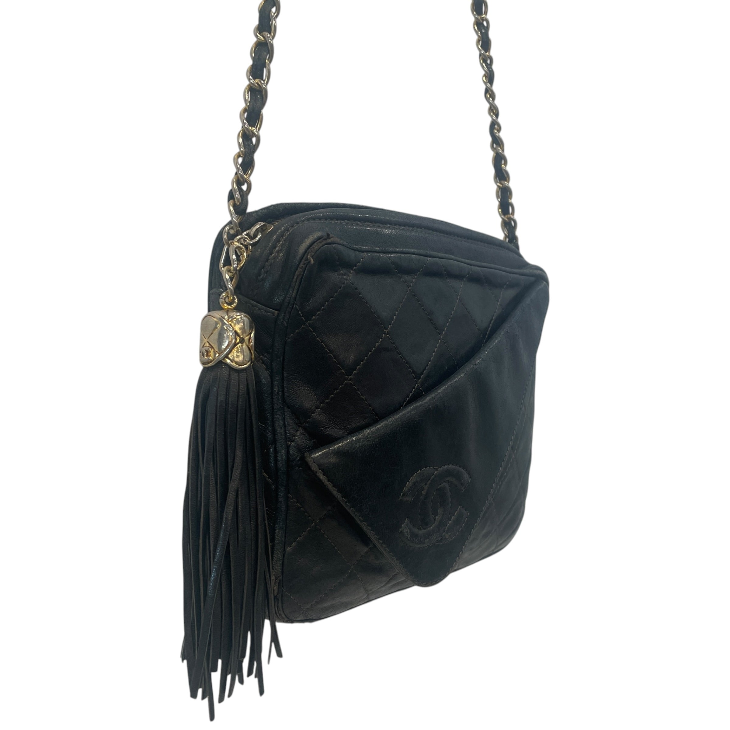 CHANEL/Cross Body Bag/Black/ view 3