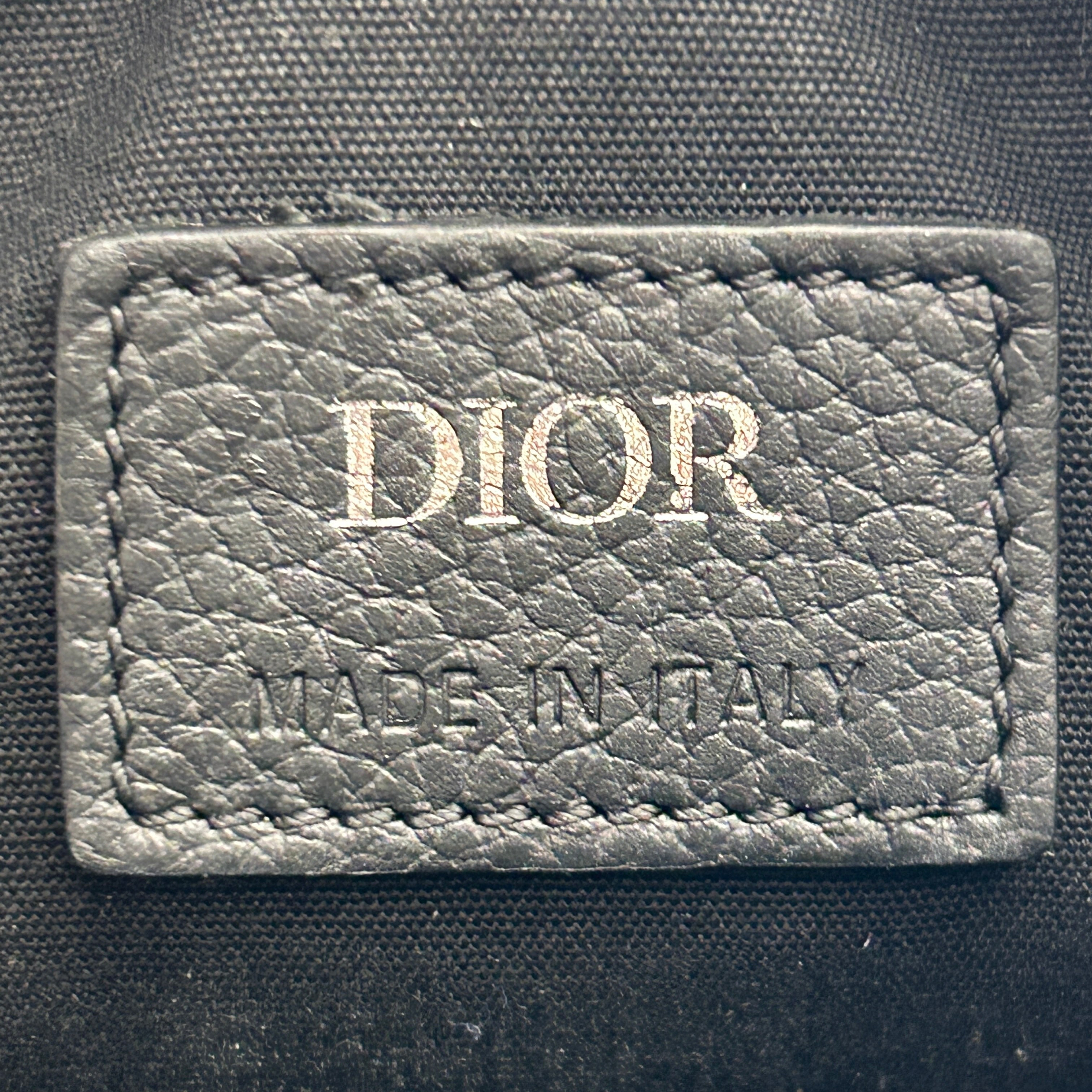 Christian Dior/Cross Body Bag/OS/Monogram/Cotton/BLK/ view 5