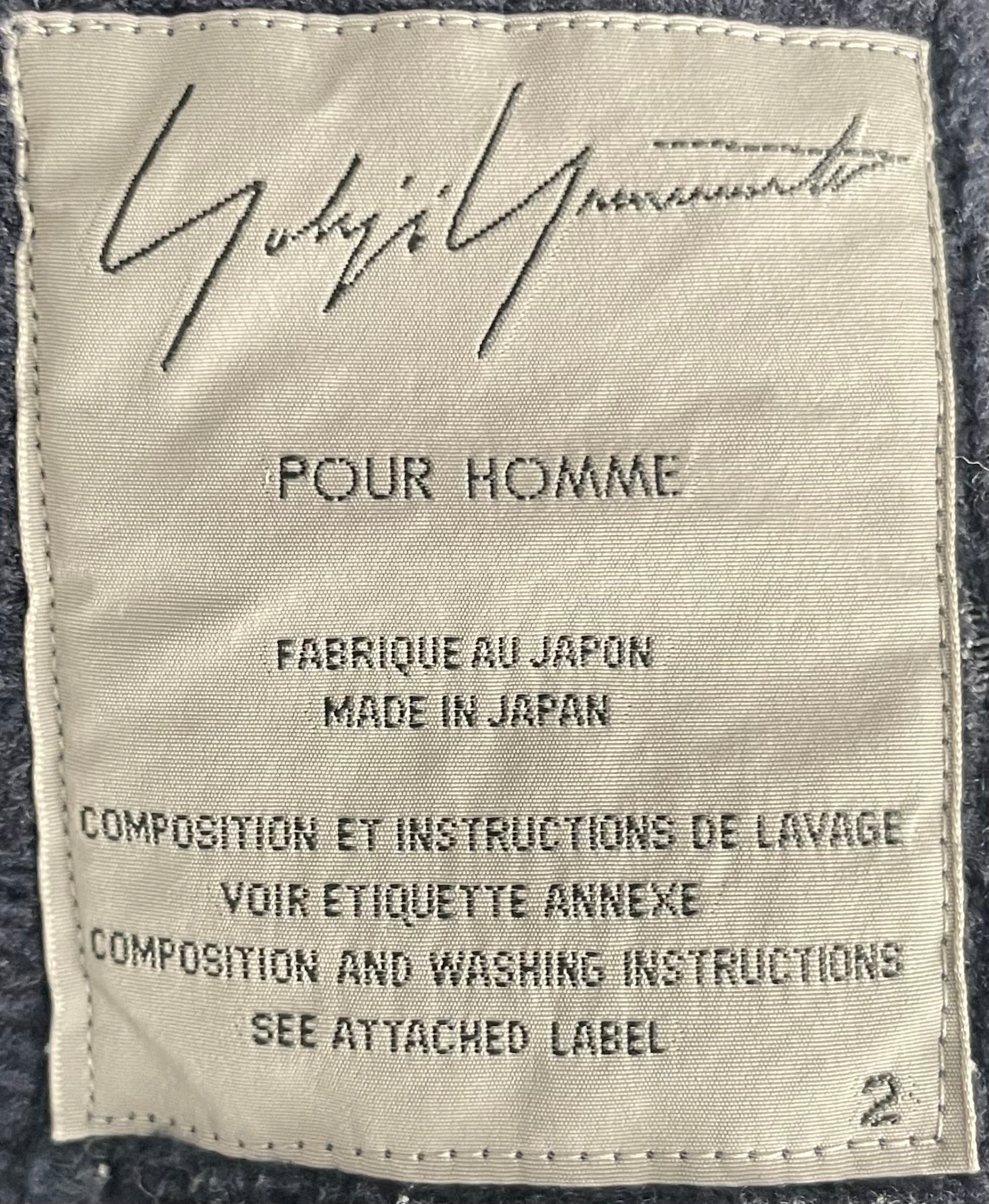 YOHJI YAMAMOTO/Jacket/2/Cotton/NVY/ROBE/ YELLOW STICHING/ LAYERS view 3