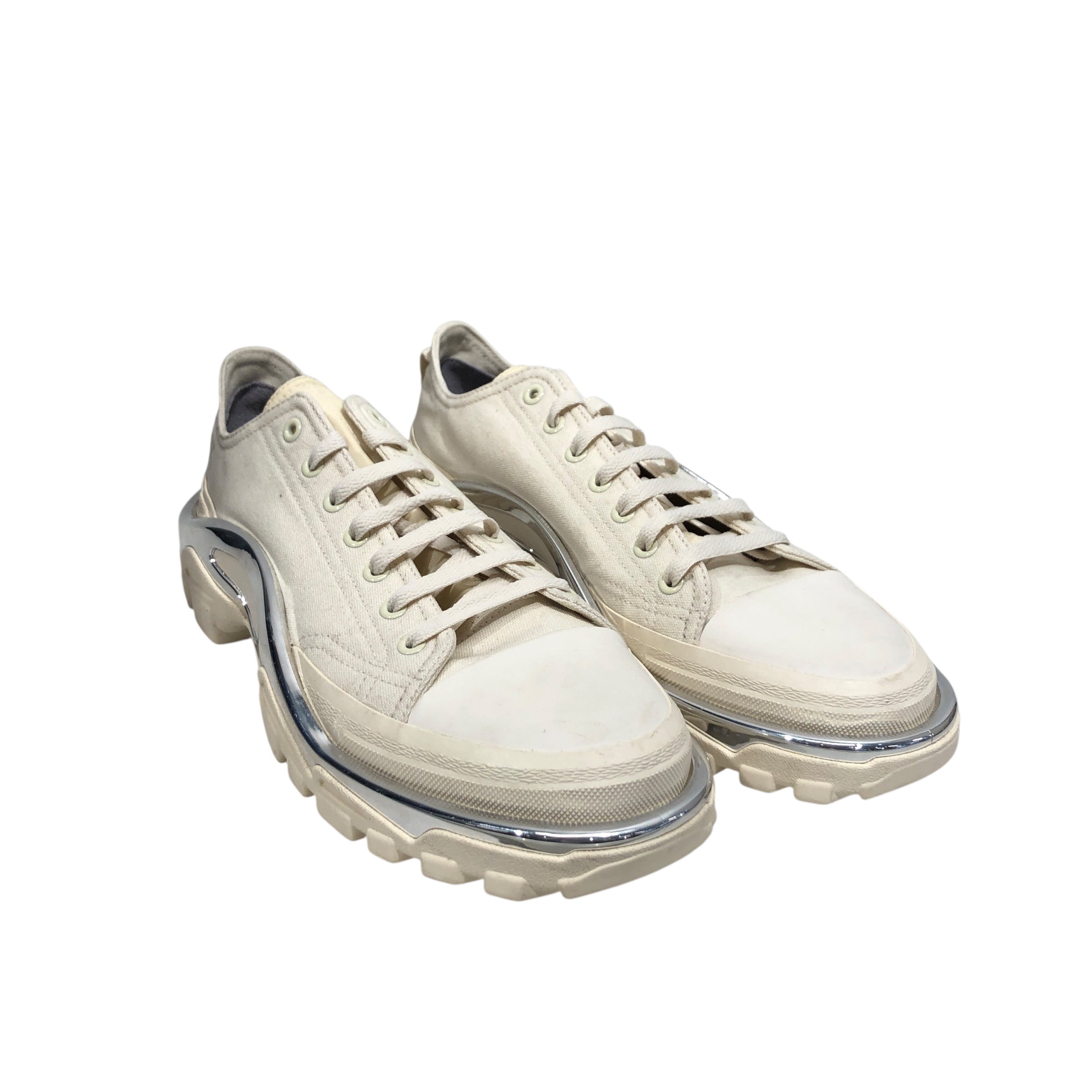 RAF SIMONS/adidas/Low-Sneakers/US 11/Cotton/WHT/ view 1