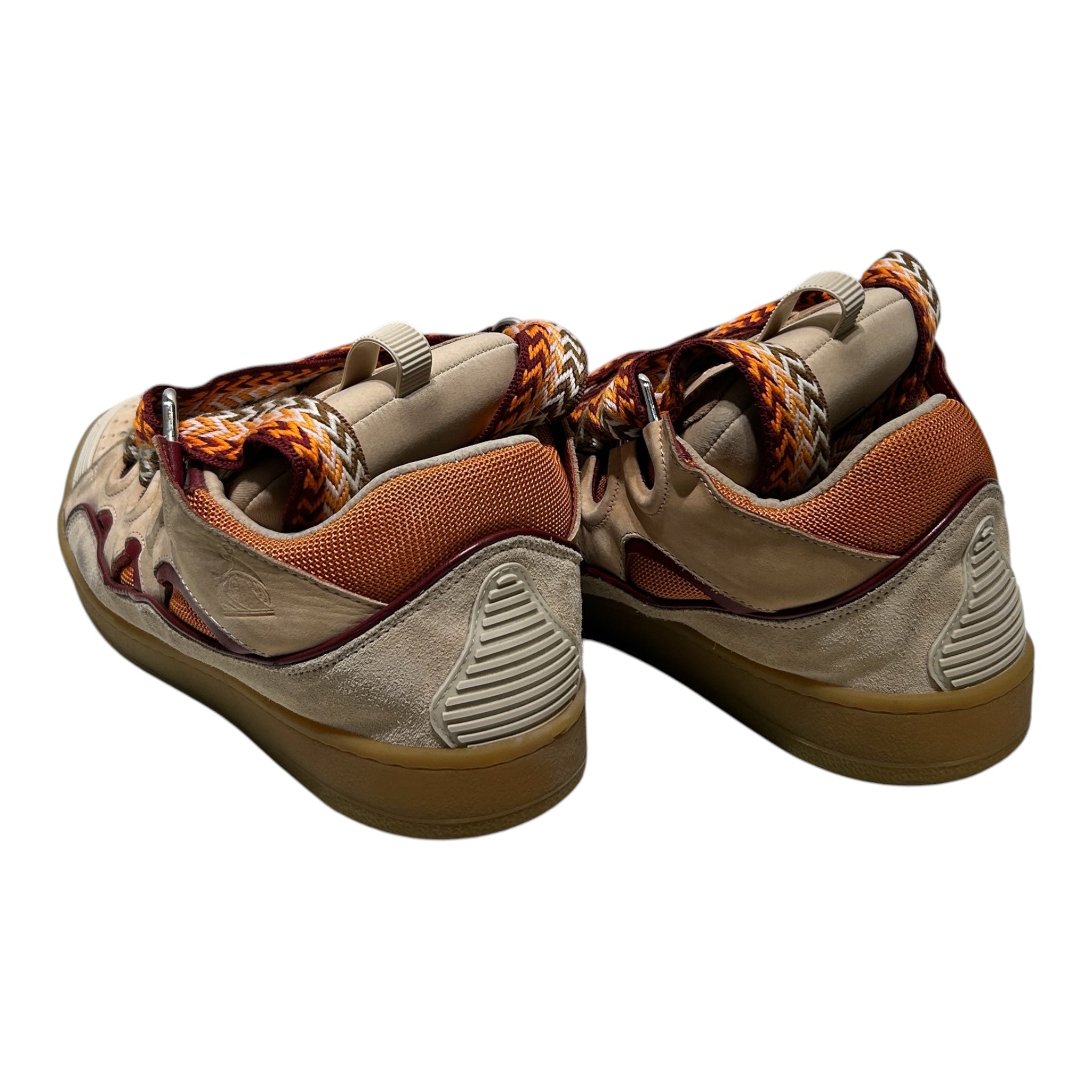 LANVIN/Low-Sneakers/EU 45/Cotton/ORN/BRWM ORG LACES view 2