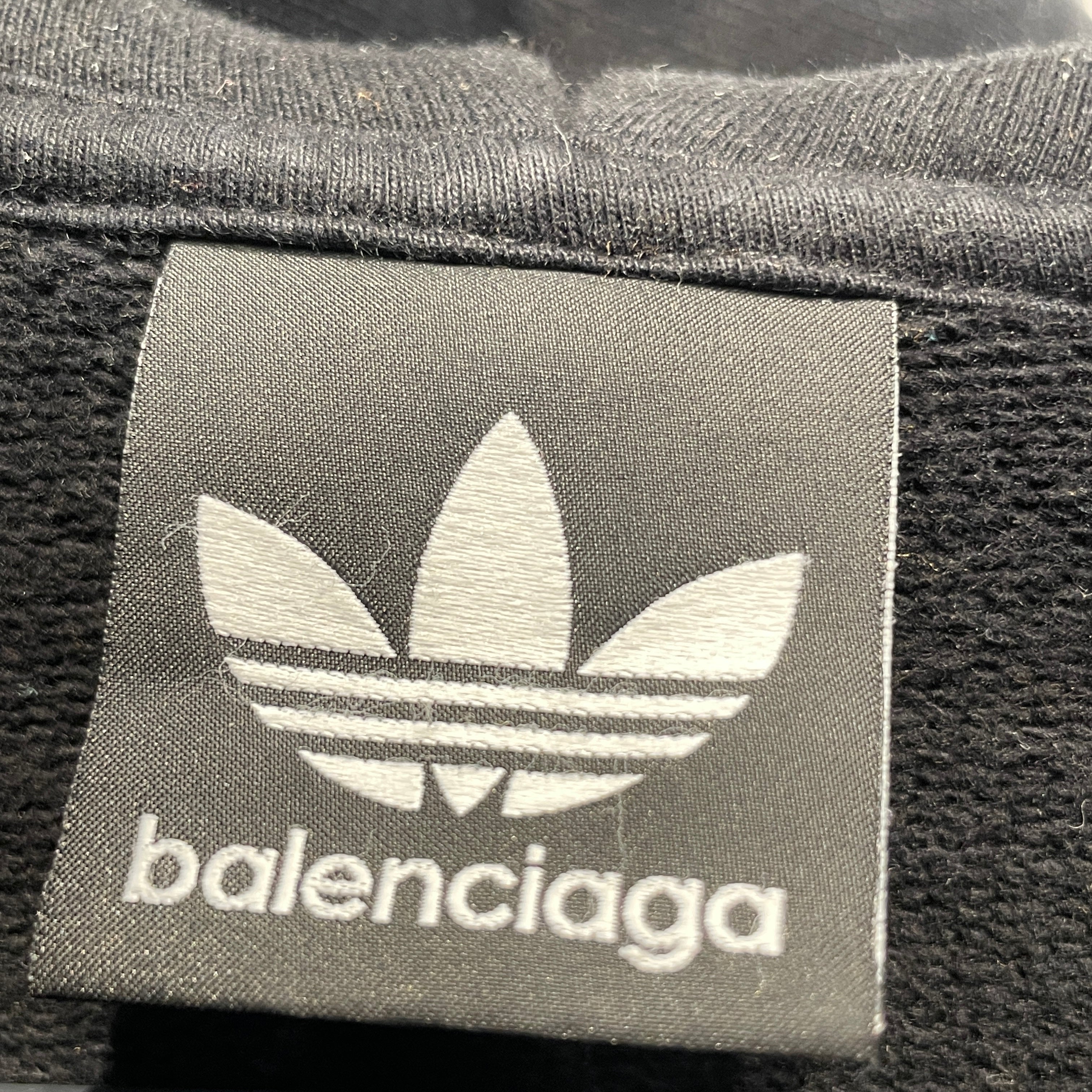 BALENCIAGA/adidas/Hoodie/L/Cotton/BLK/ view 3
