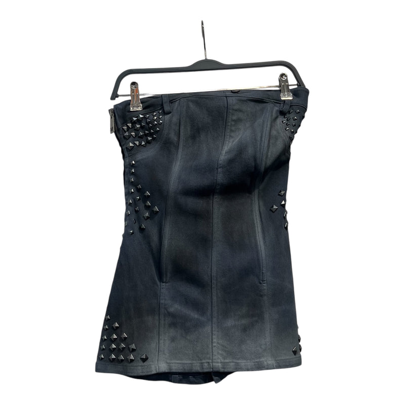 MISS SIXTY/Dress/S/Cotton/GRY/studded