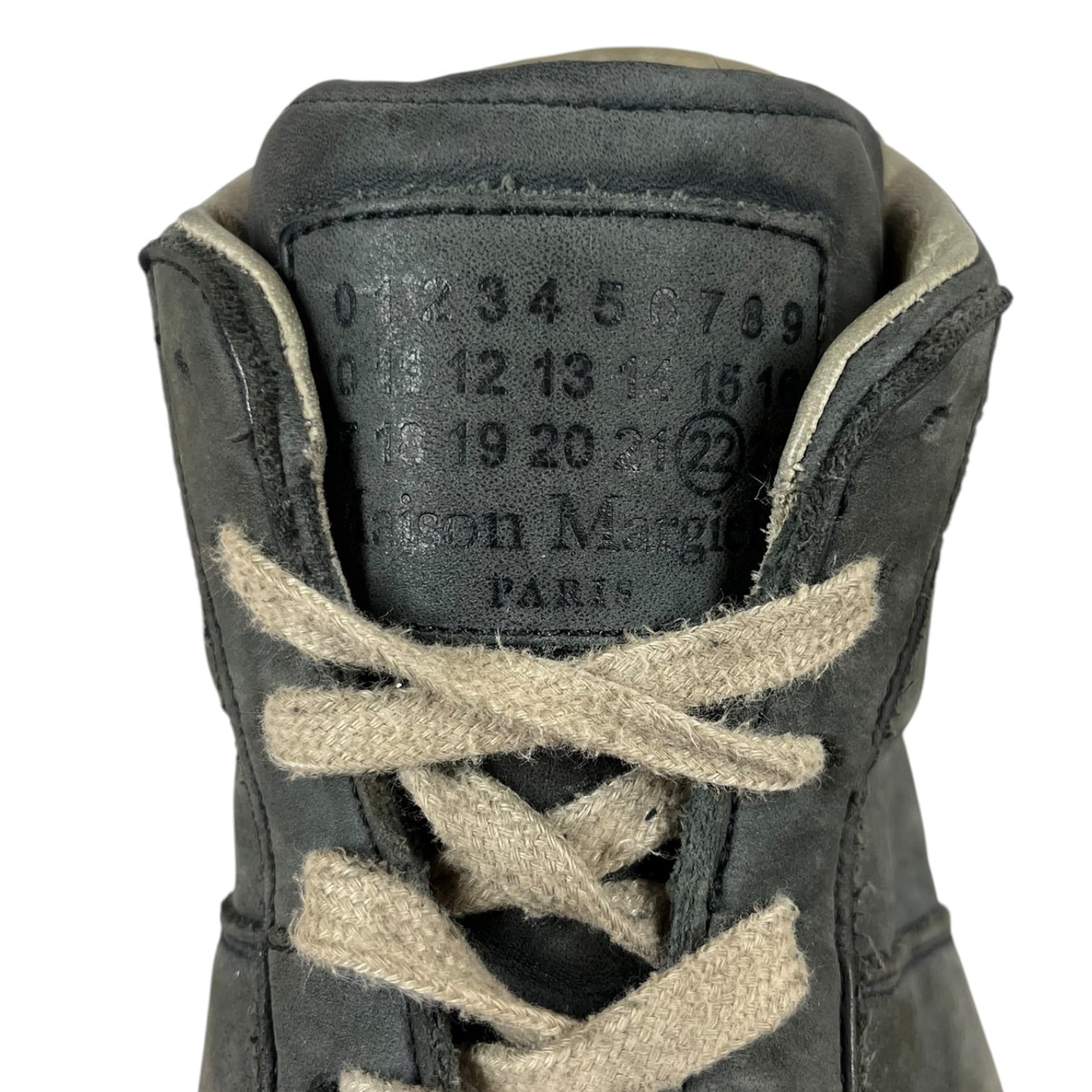 Maison Margiela/Hi-Sneakers/EU 40/Leather/GRY/Paint Splatter GATS view 3