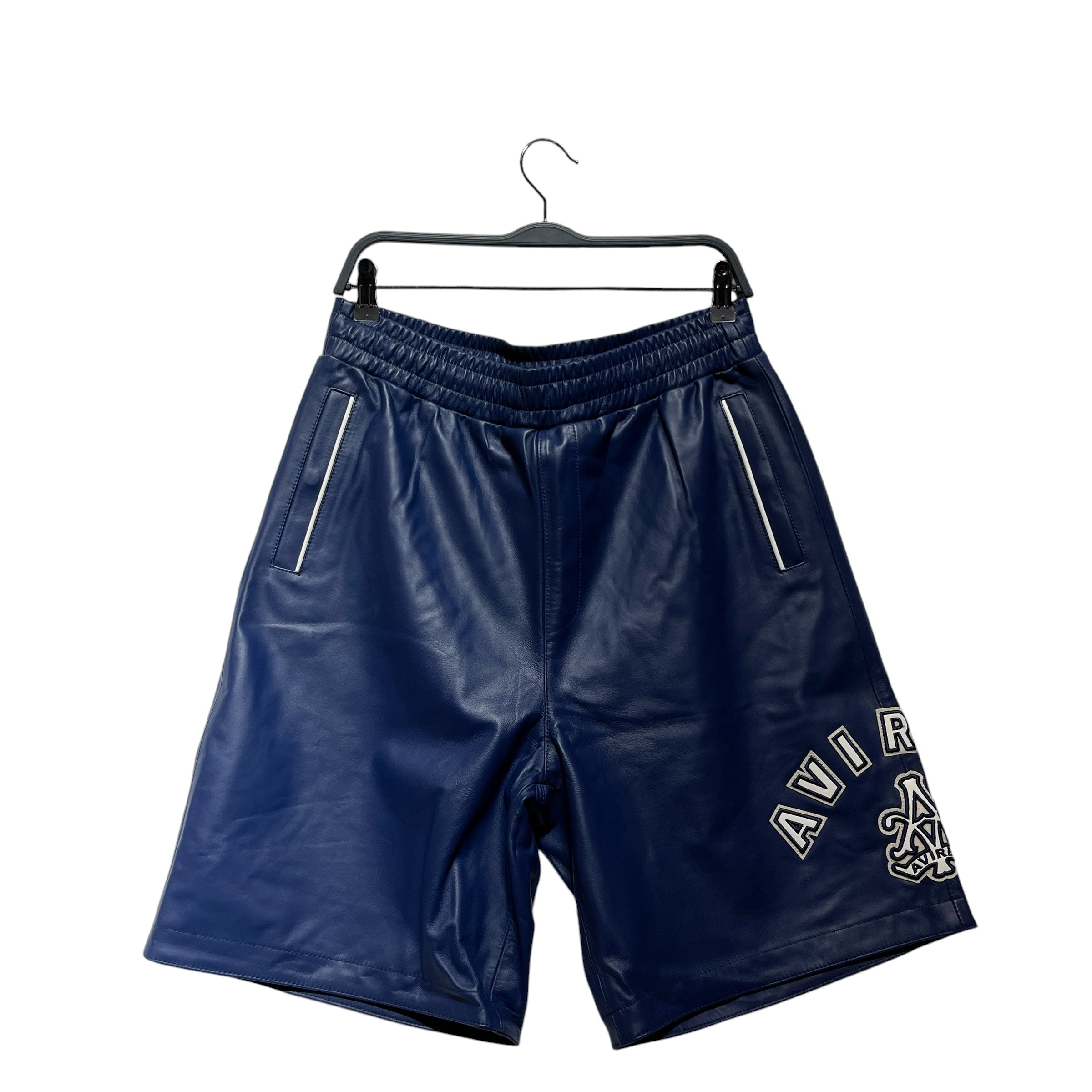 AVIREX/Shorts/L/Leather/NVY/ view 1