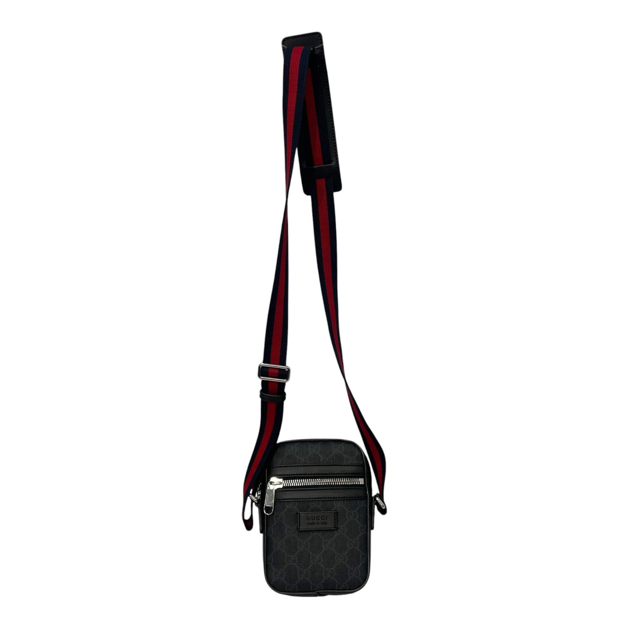 GUCCI/Cross Body Bag/Monogram/Leather/BLK/GG SUPREME CROSSBODY view 1