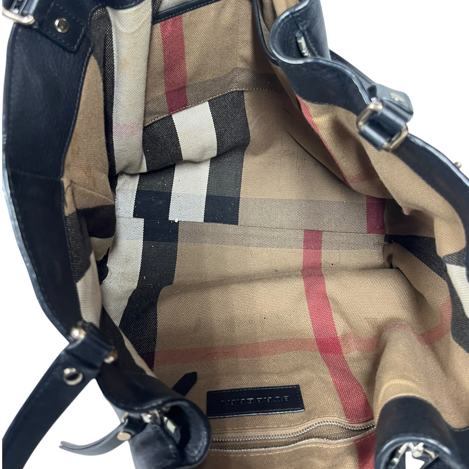 BURBERRY/Tote Bag/Leather/BLK/Madistone Medium Tote view 4