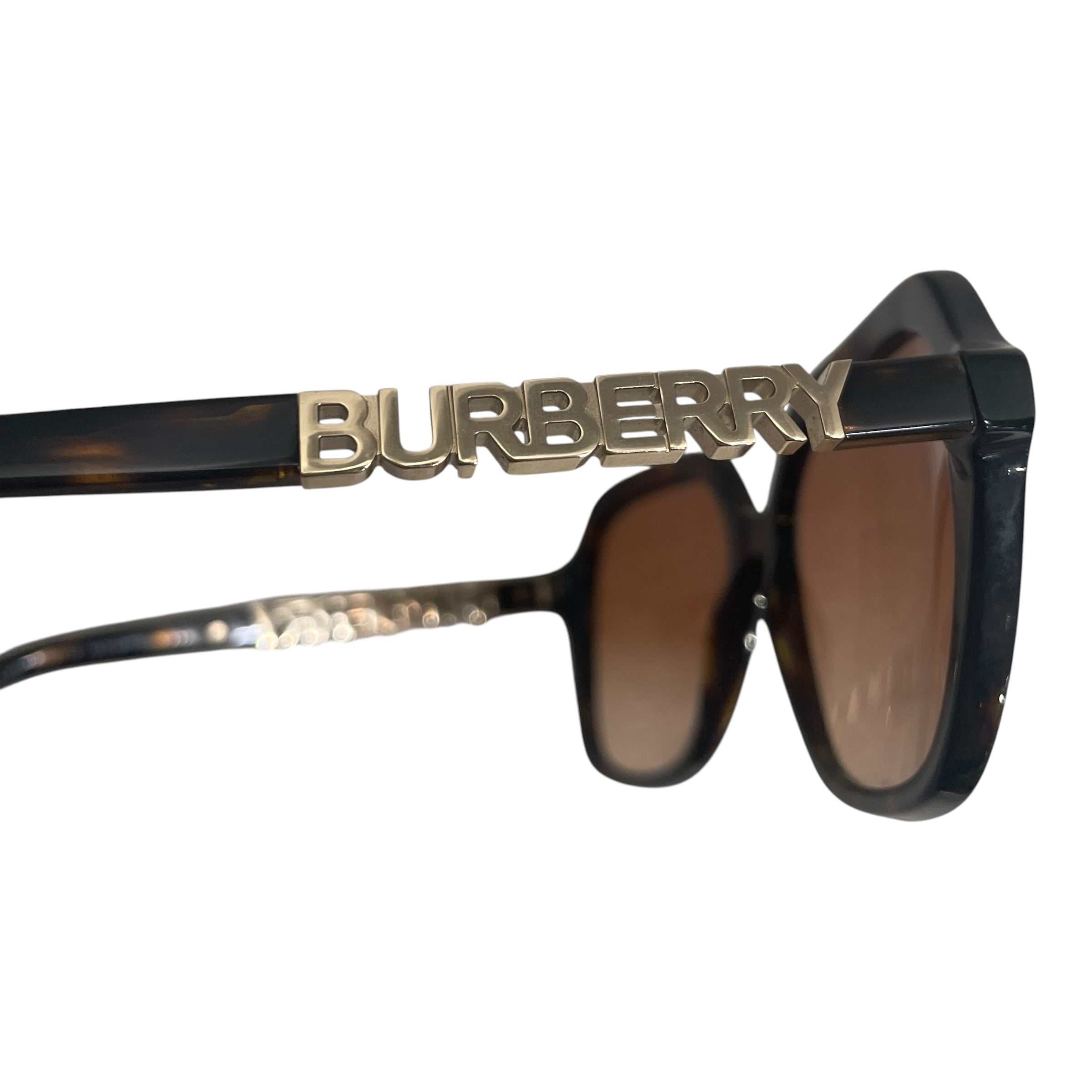 BURBERRY/Sunglasses/Tortoiseshell Pattern/BRW/B4389 GOLD LOGO view 3
