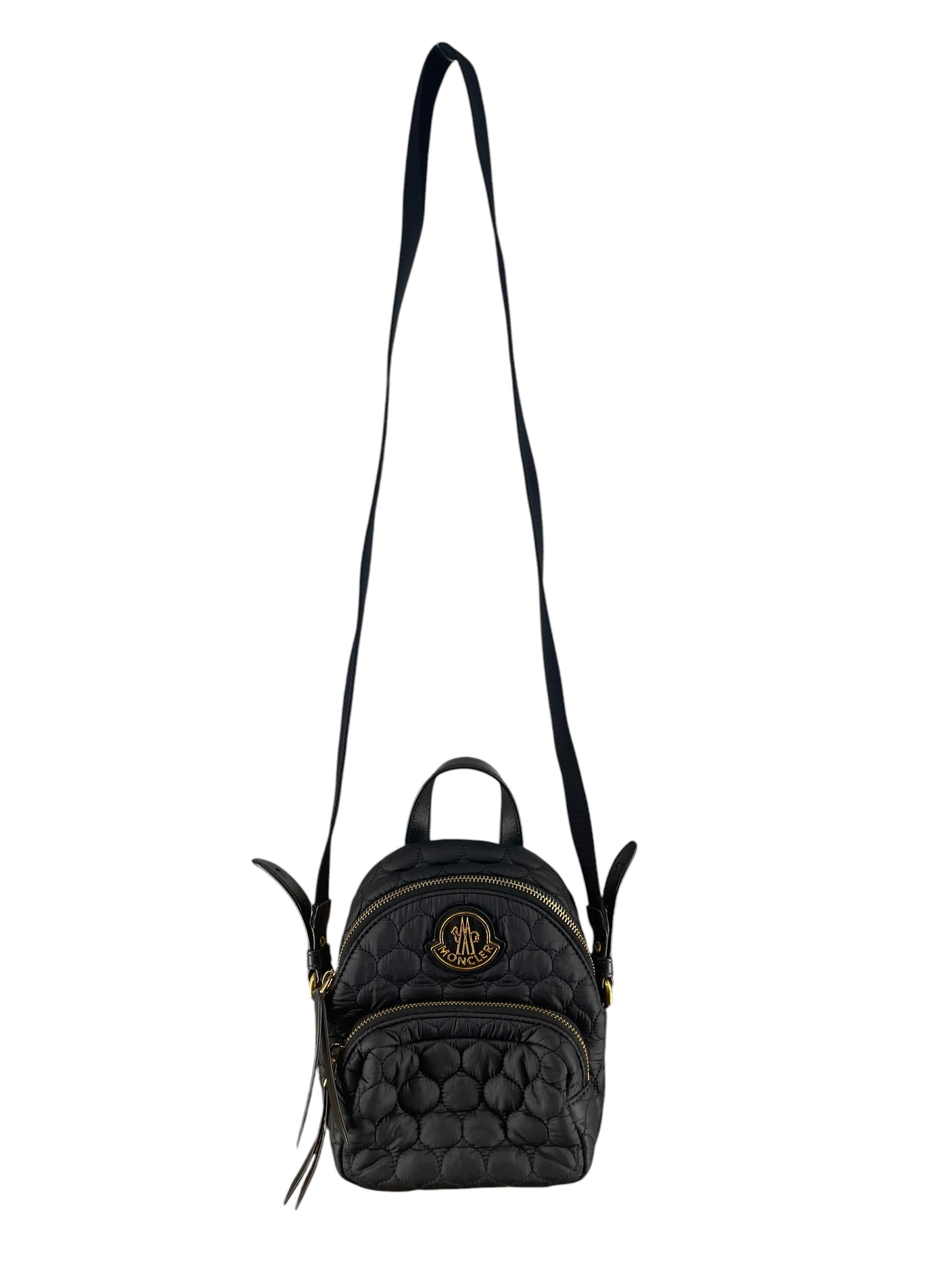 MONCLER/Backpack/BLK/MINI GLD HRDWARE view 1