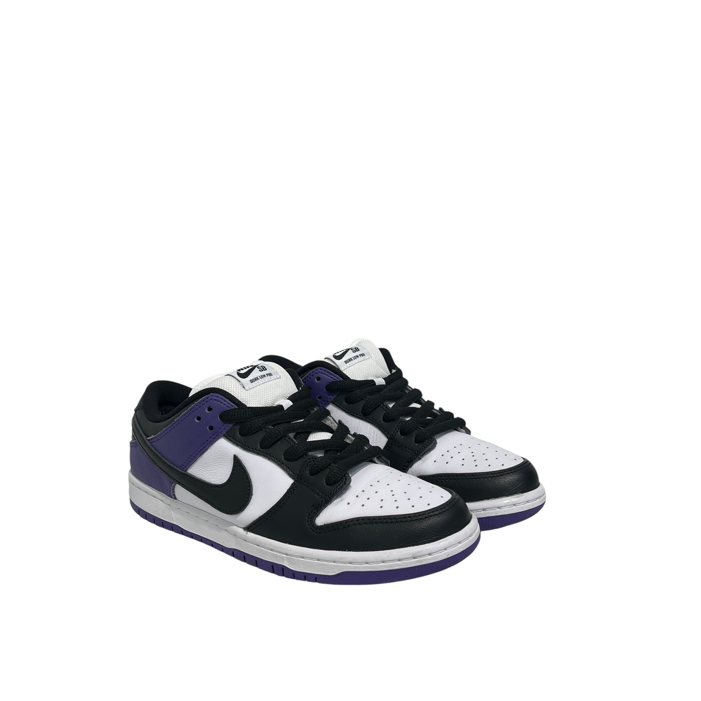 NIKE SB/Low-Sneakers/US 8.5/Leather/PPL/court purple view 1