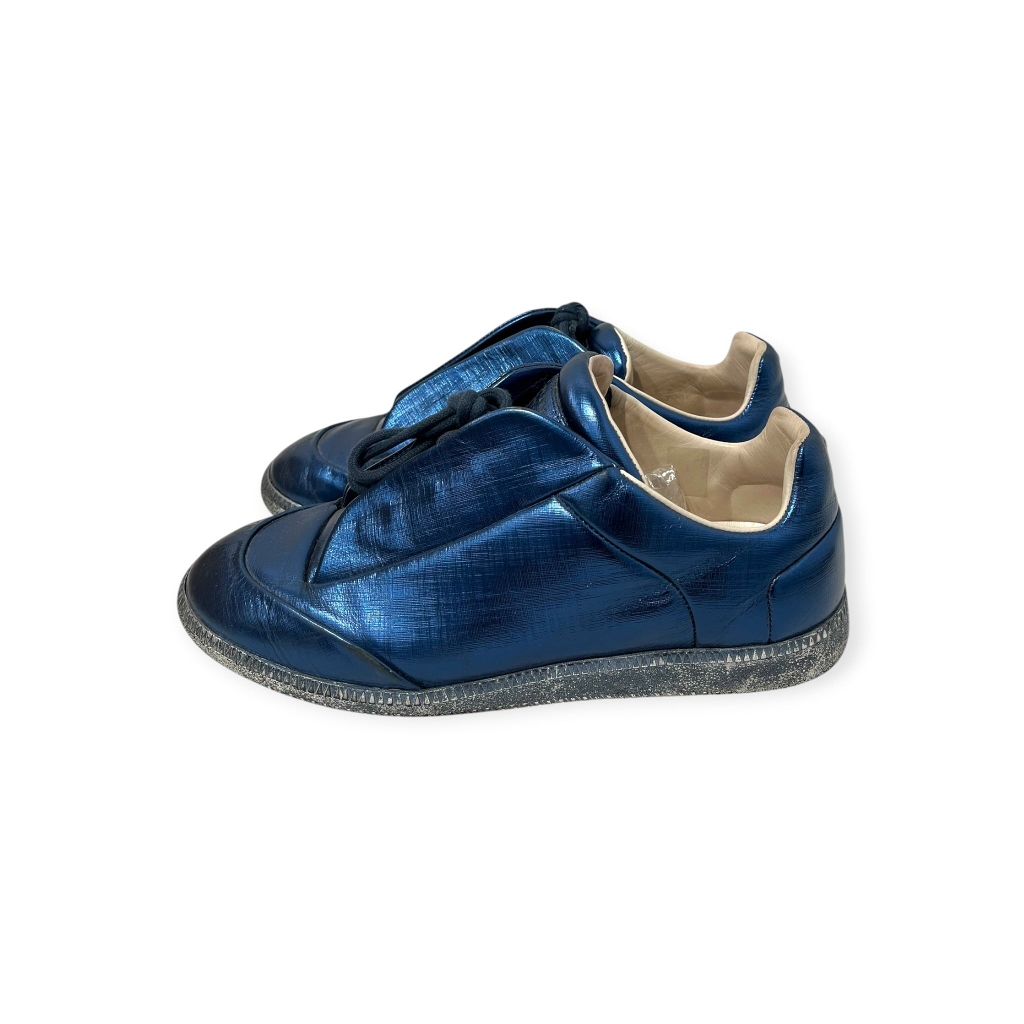 Maison Margiela/Low-Sneakers/EU 43/Faux Leather/BLU/METALLIC SILVER FUTURE LOWS view 2