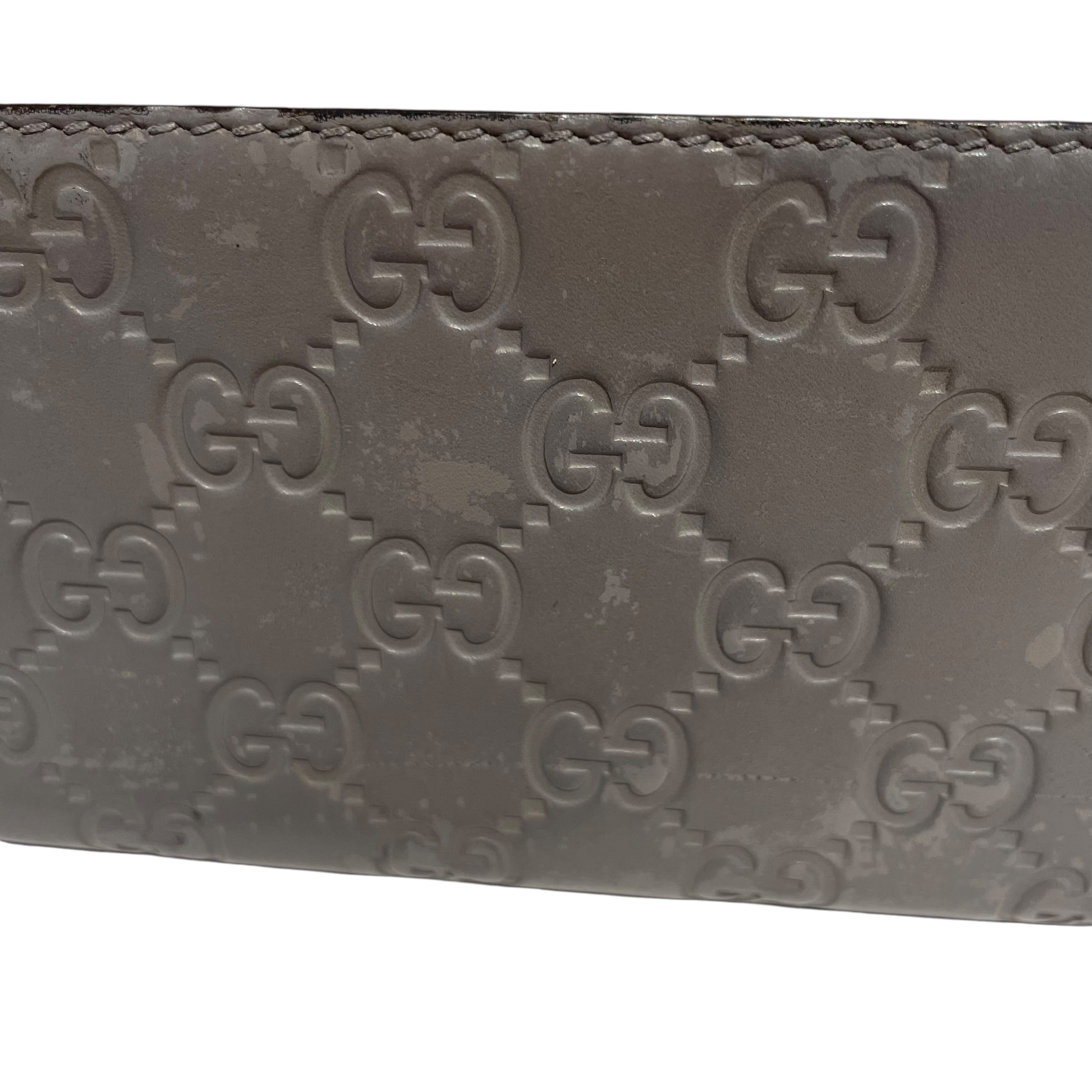 GUCCI/Long Wallet/Leather/PNK/L's/PNK & GRY Guccissima view 8