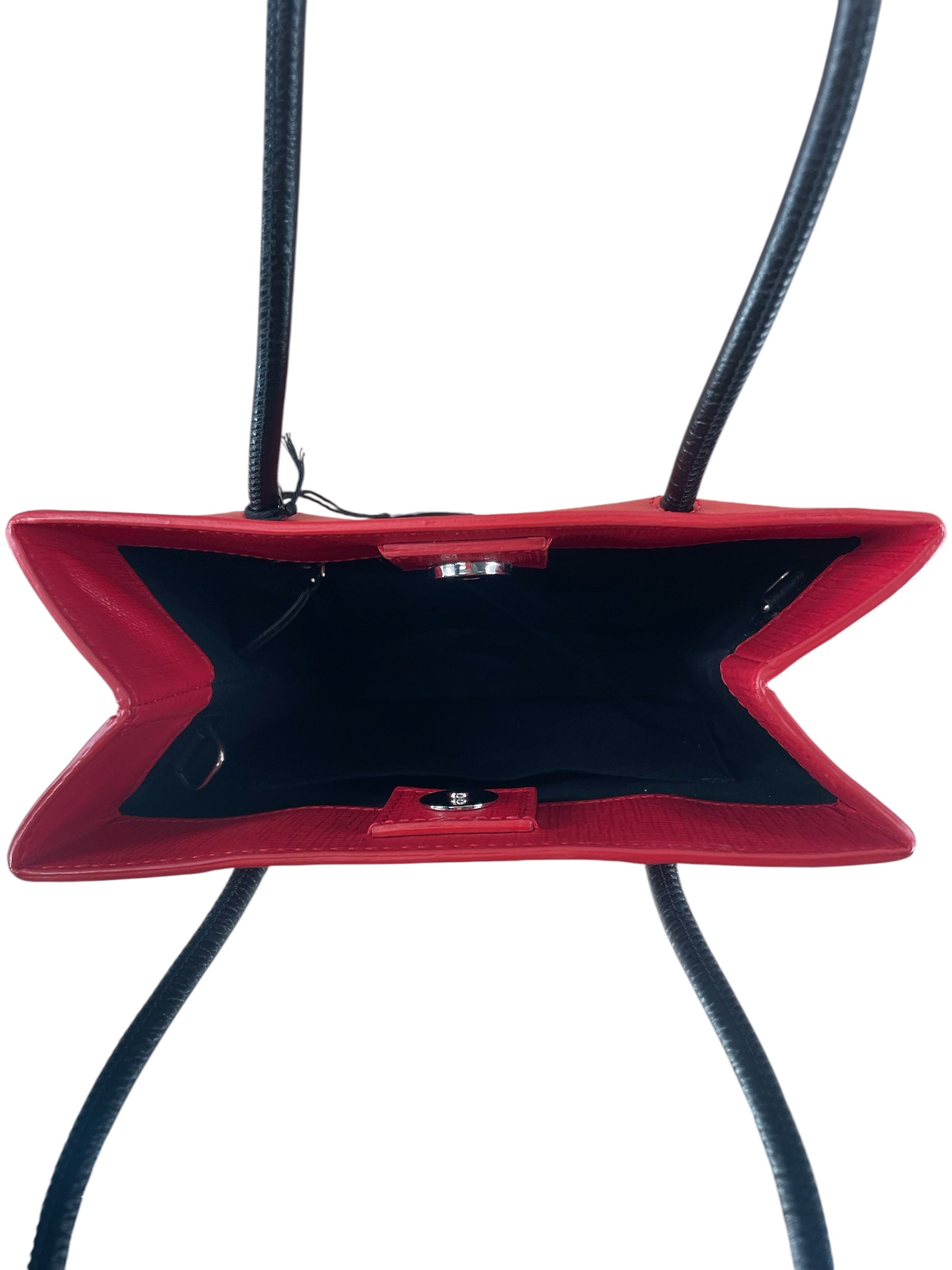 BALENCIAGA/Bag/Leather/RED/MINI TOTE SHOPPING BAG view 3