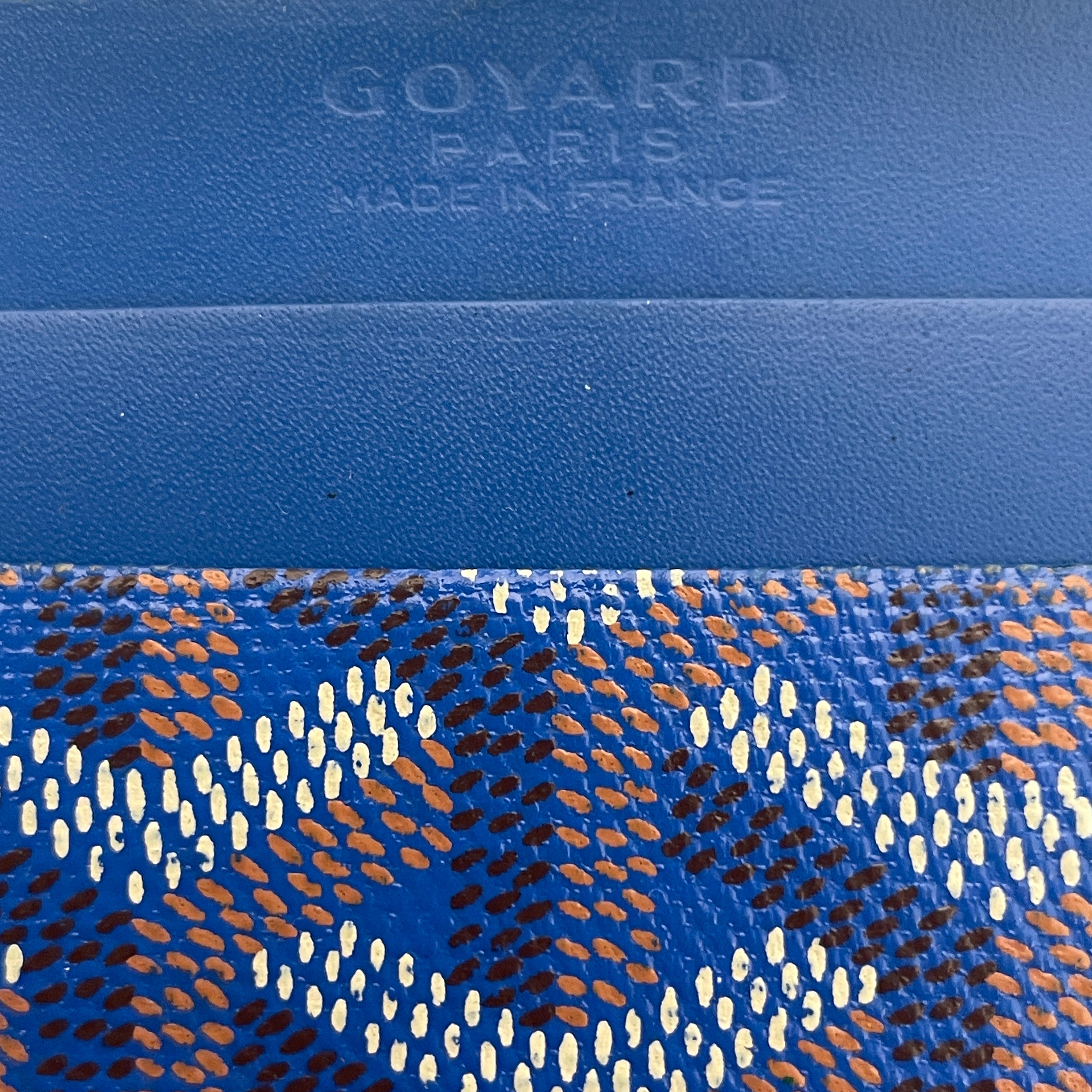 GOYARD/Wallet/Monogram/Leather/BLU/M's/CARD HOLDER view 3