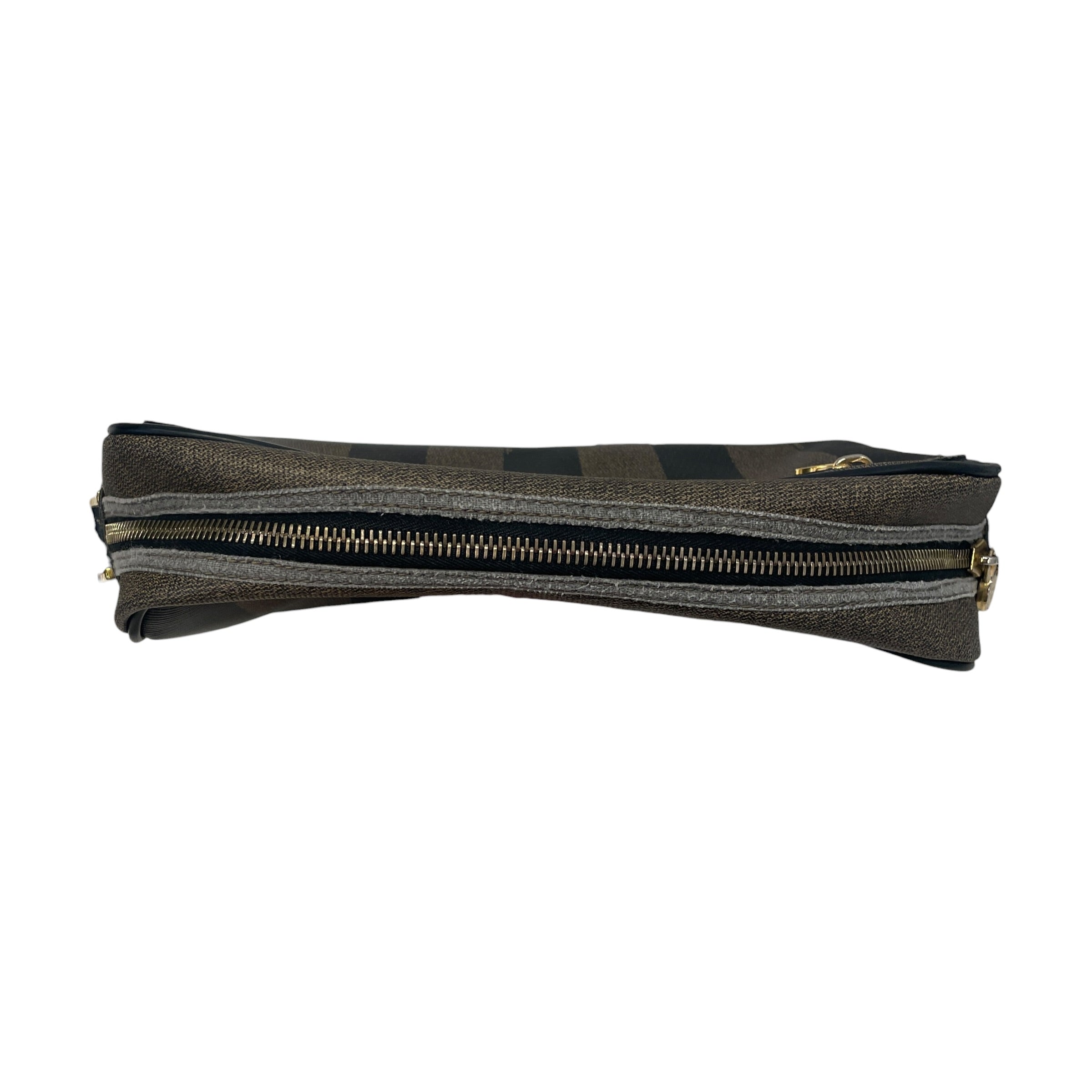 FENDI/Bag/Stripe/Leather/BRW/Stripped Cross body view 6