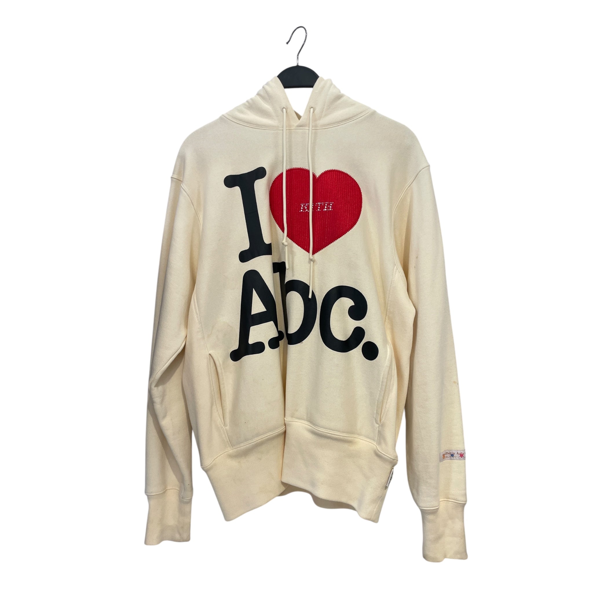 KITH/Advisory Board Crystals/Hoodie/M/Cotton/BEG/I LOVE ABC view 1