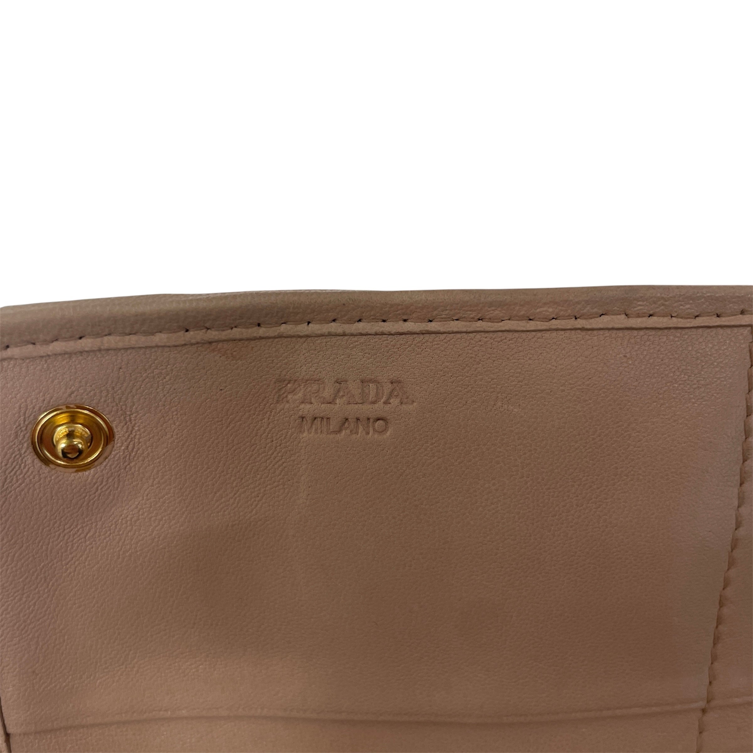 PRADA/Bifold Wallet/Leather/PNK/Prada Bifold Wallet view 5