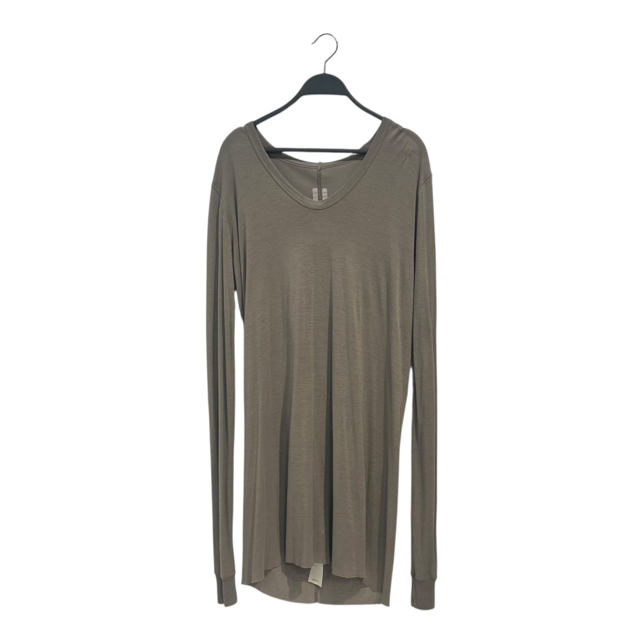 Rick Owens/LS Dress/2/Cotton/GRY/LS t shirt dress mid length view 1