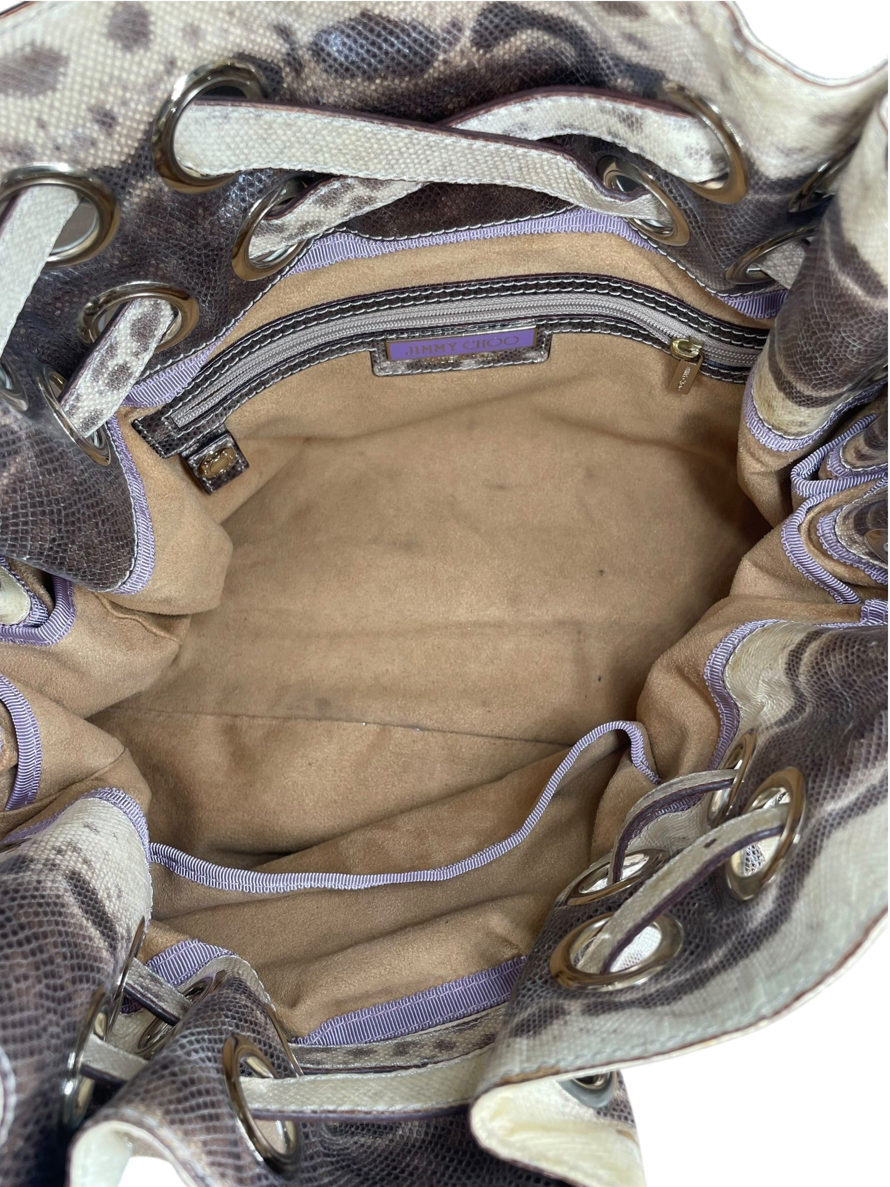 JIMMY CHOO/Bag/Animal Pattern/Leather/BEG/SNAKESKIN KARUNG RAMONA BAG view 4