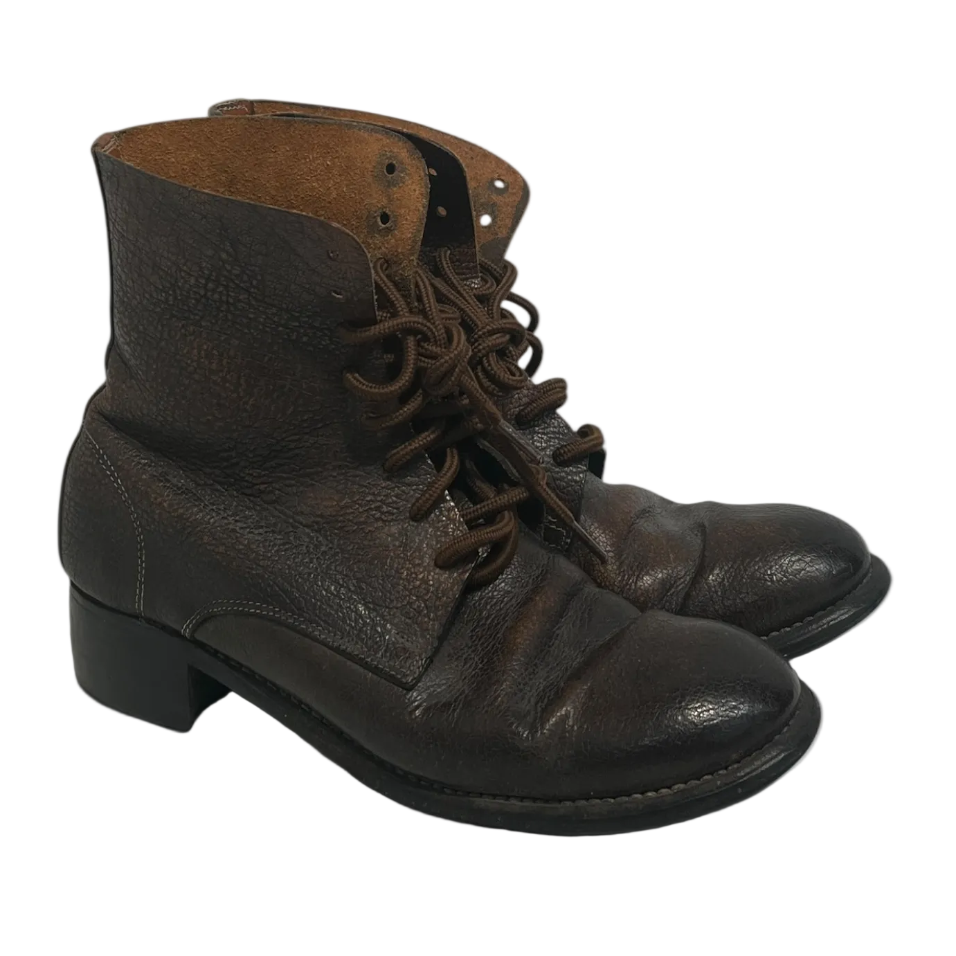 GUIDI/Lace Up Boots/EU 41/Horsehide/BRW/795 view 1