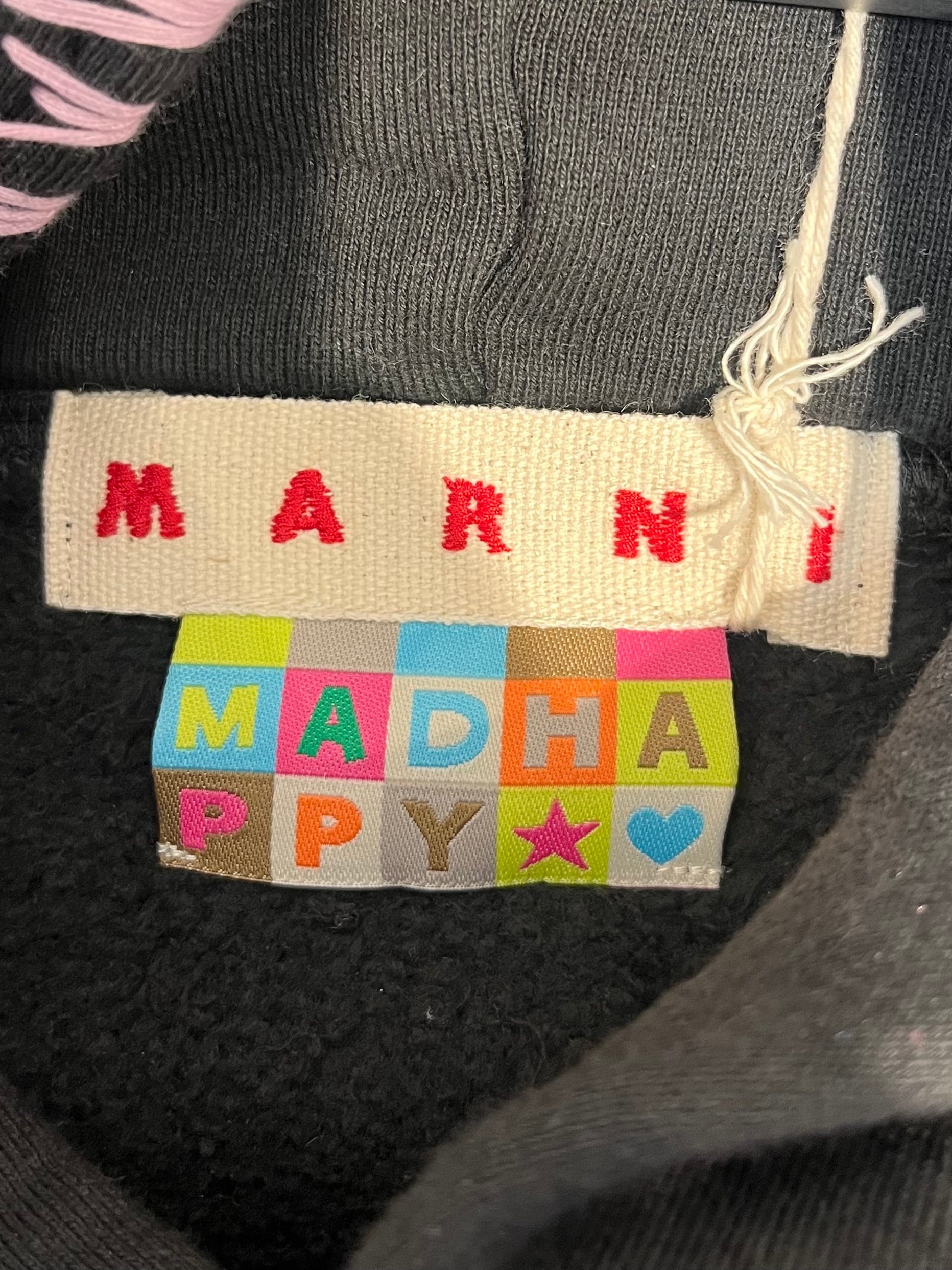 MARNI/Madhappy/Hoodie/S/Cotton/BLK/cotton embrodiery view 4