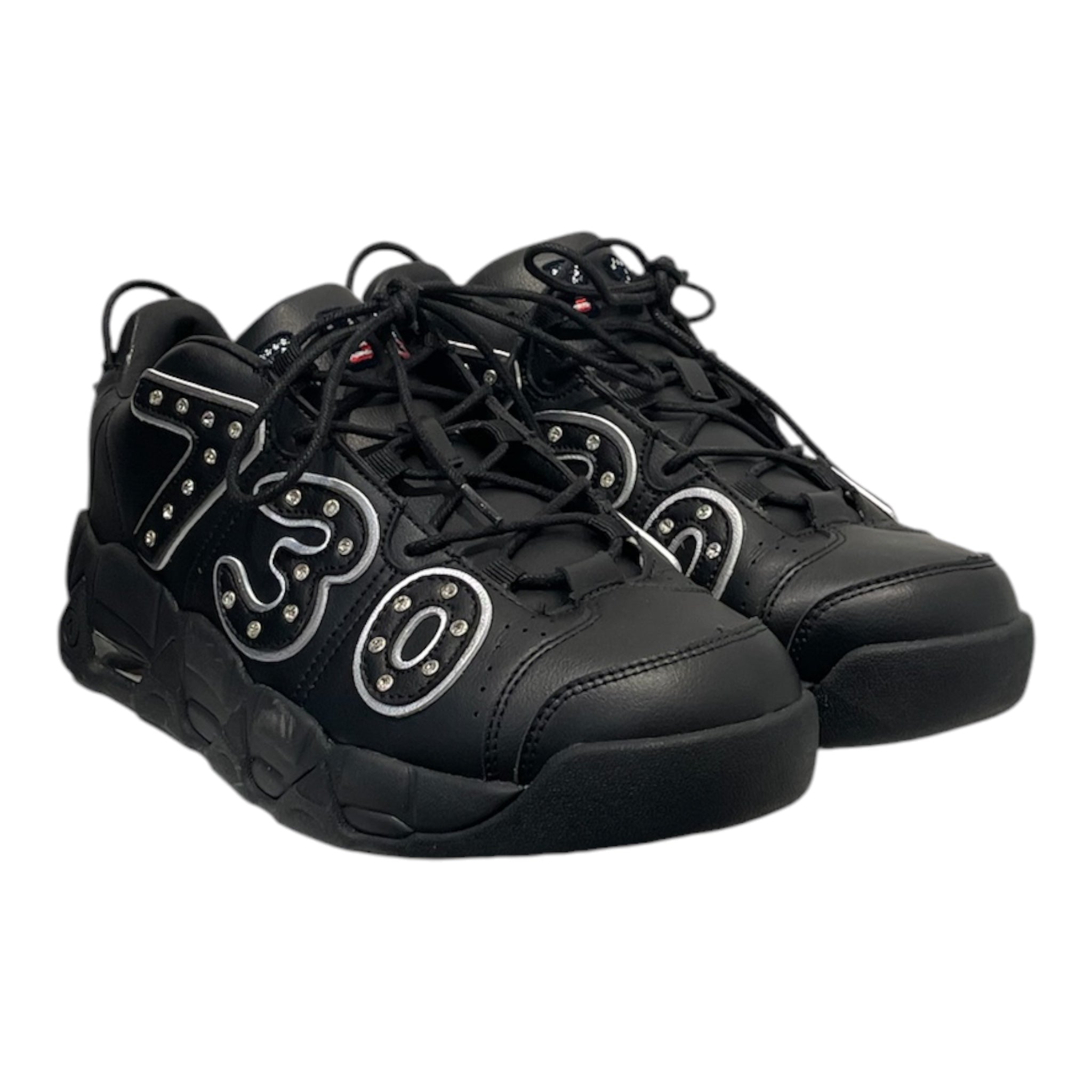 ASSPIZZA/Low-Sneakers/US 9.5/Cotton/BLK/730 view 1