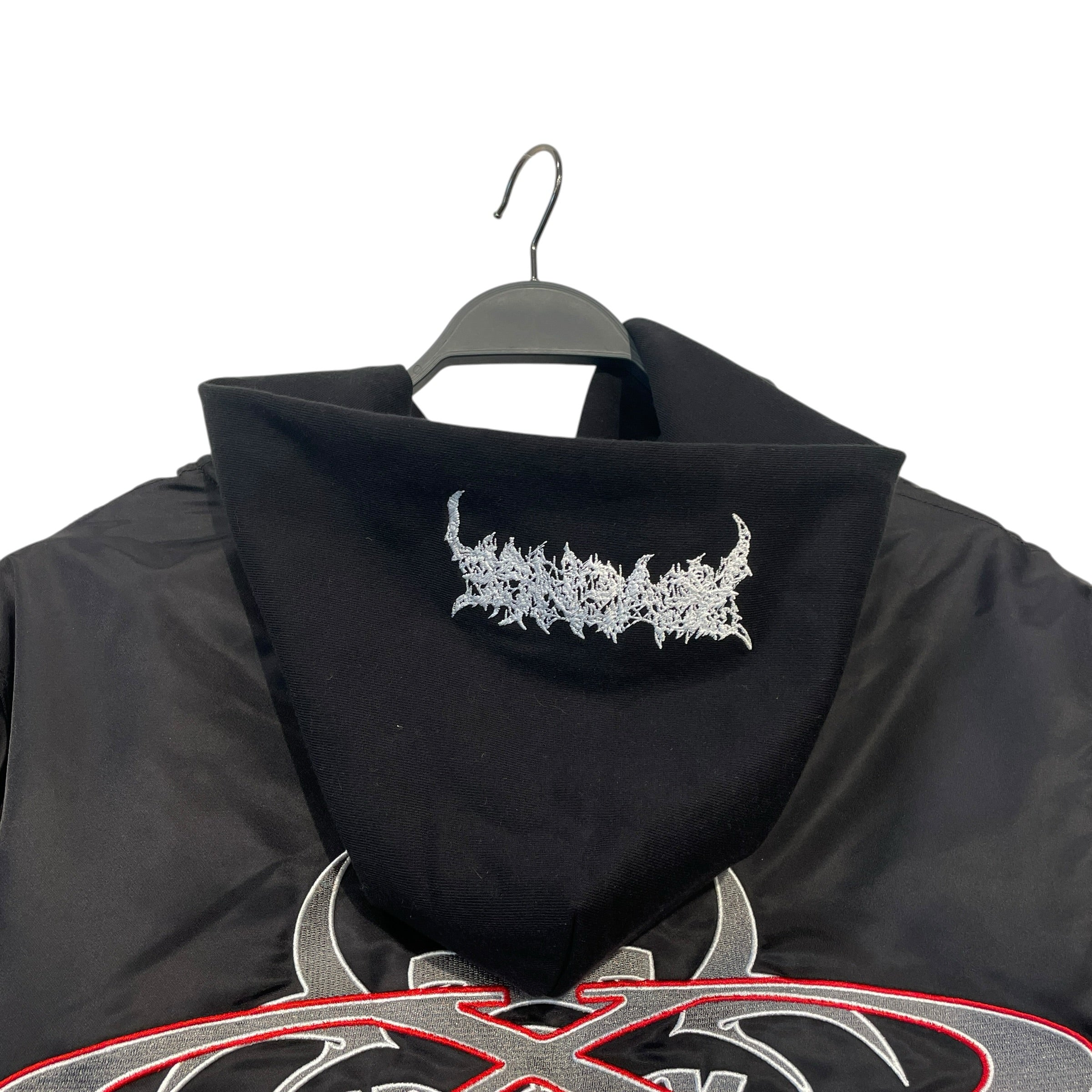 Revenge/Flight Jkt/S/Nylon/BLK/HOODED BOMBER JACKET view 4