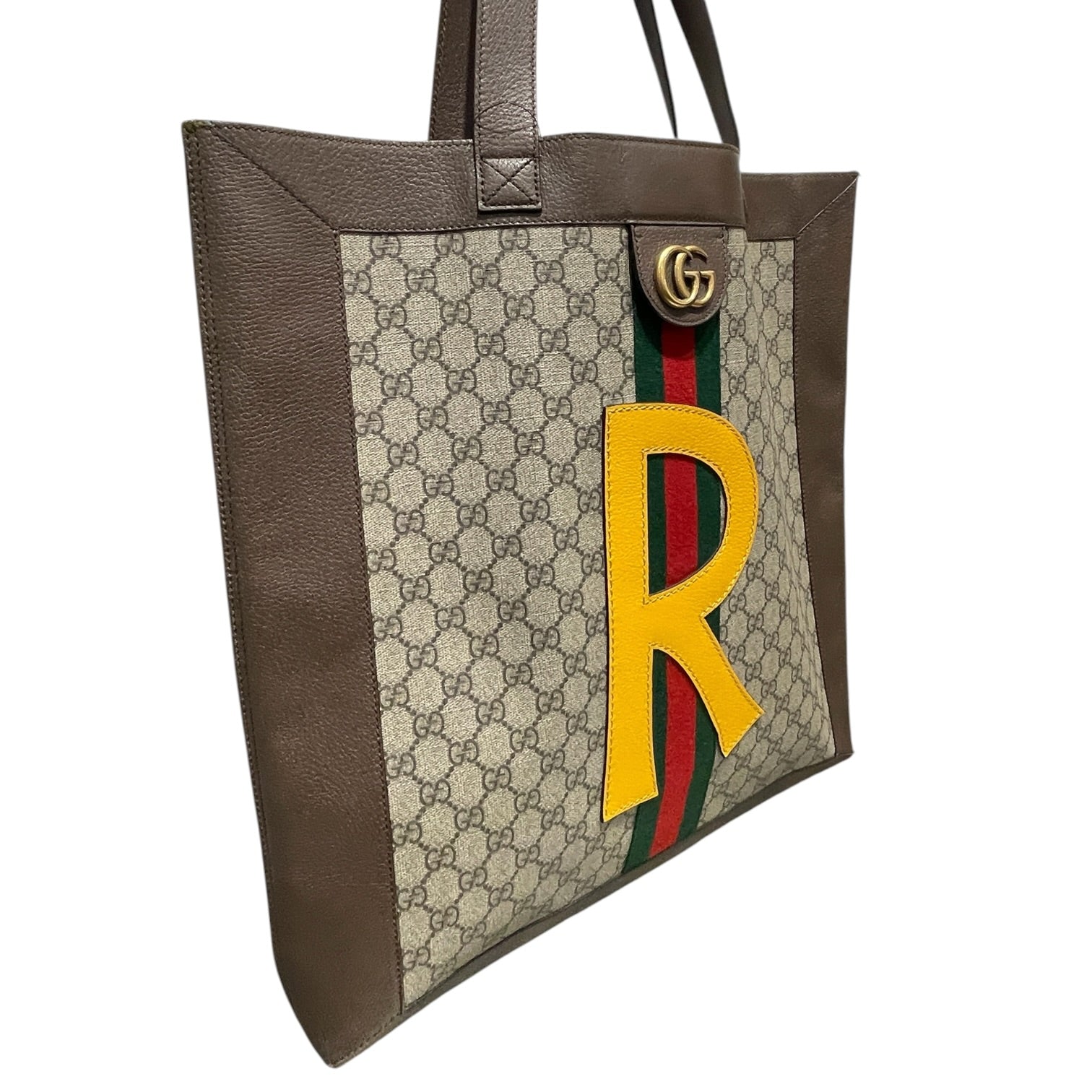 GUCCI/Tote Bag/Monogram/Cotton/BRW/DIY OPHELIA TOTE "R" view 6