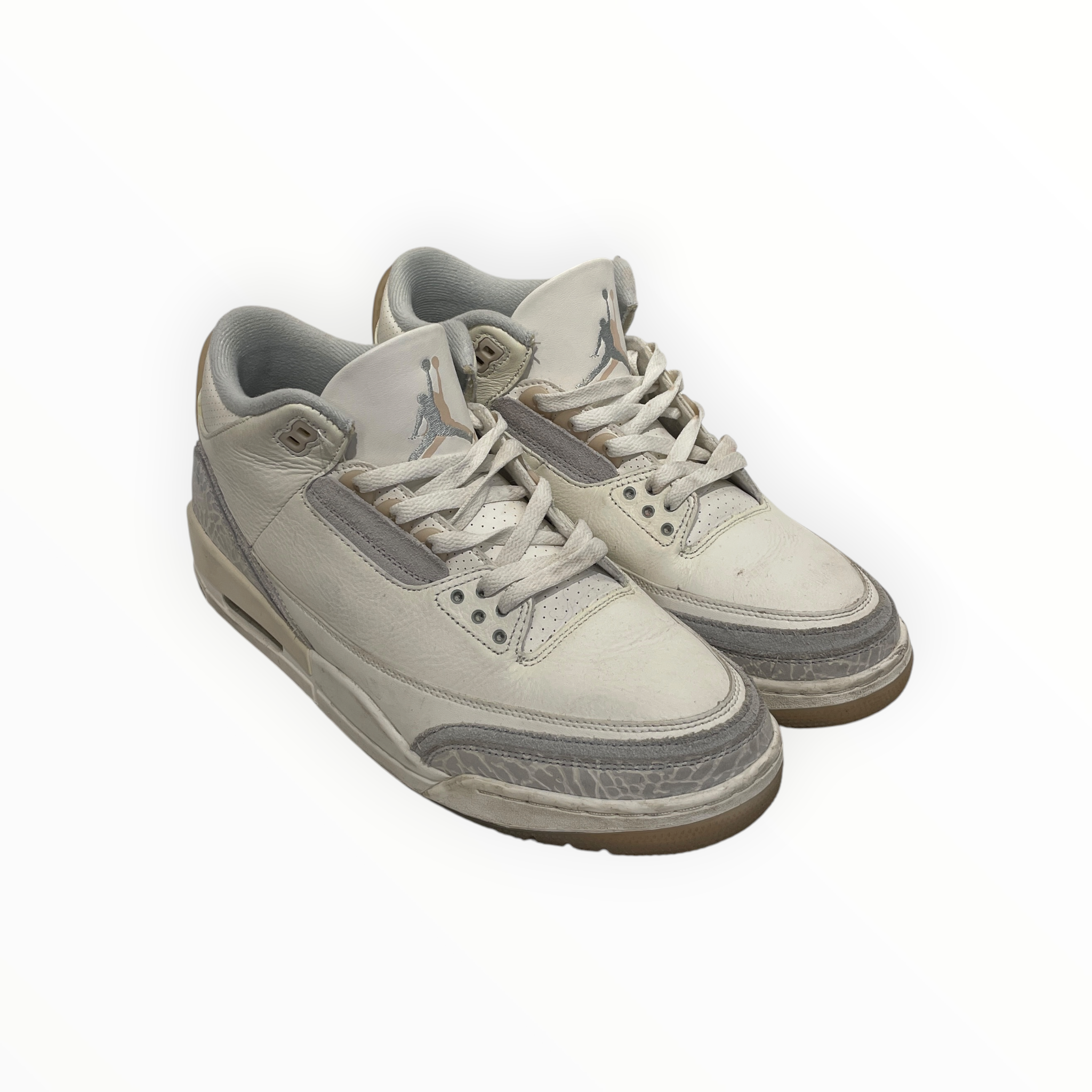 NIKE/Low-Sneakers/US 10.5/Leather/WHT/JORDAN 3 CRAFT