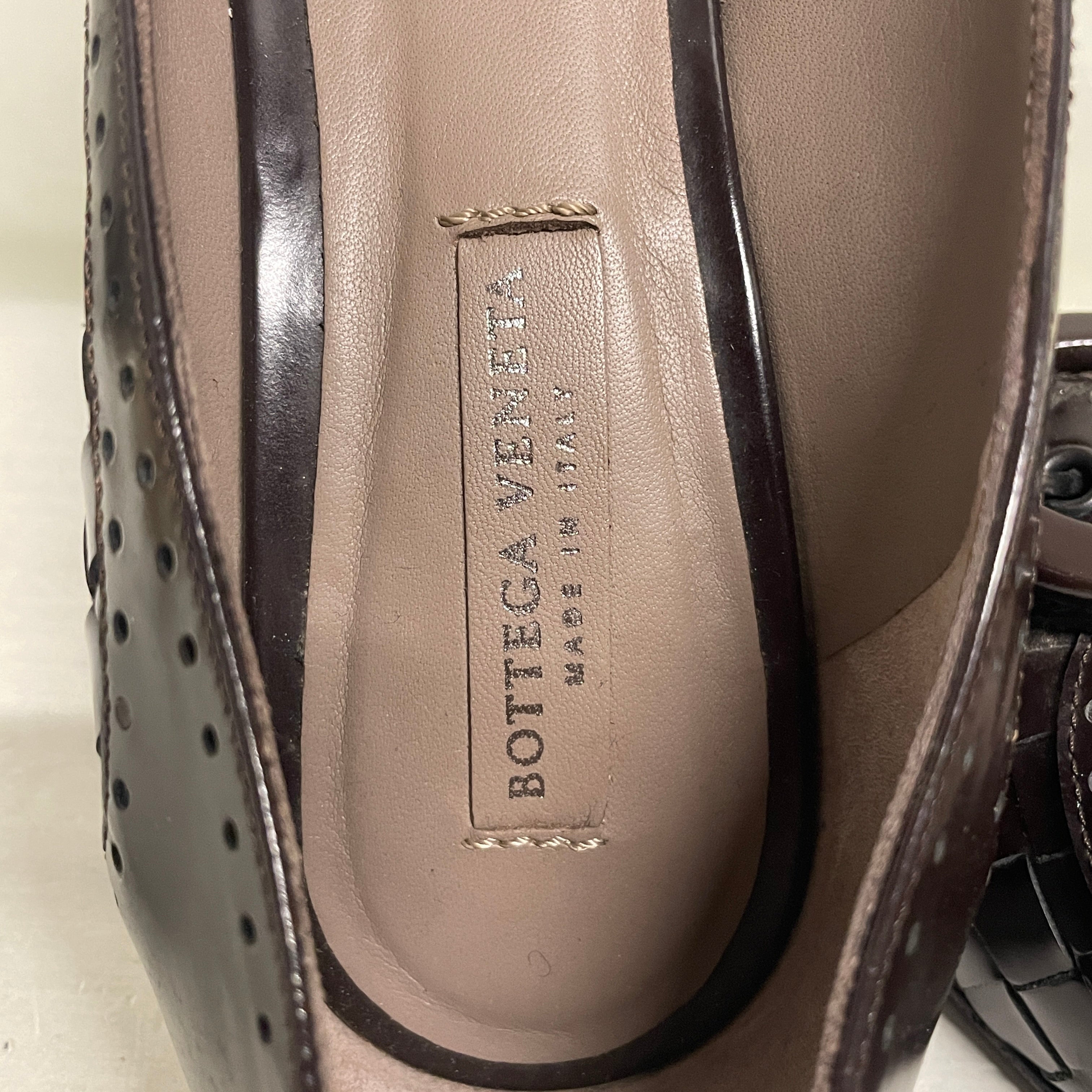 BOTTEGA VENETA/Heels/US 5.5/Leather/BRW/BUCKLE view 3