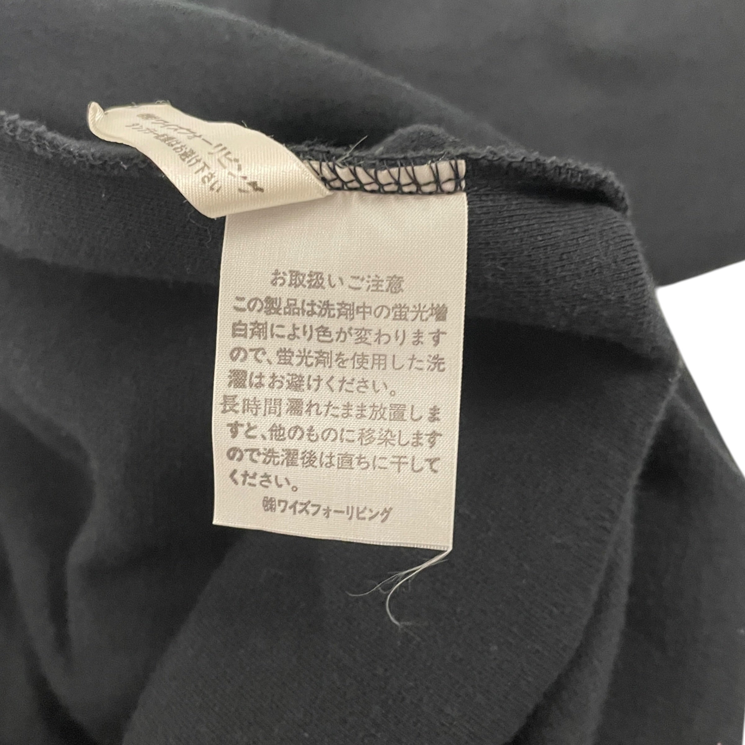 Y's for living/Polo Shirt/L/Cotton/BLK/HALF BUTTON PULL OVER LS view 4