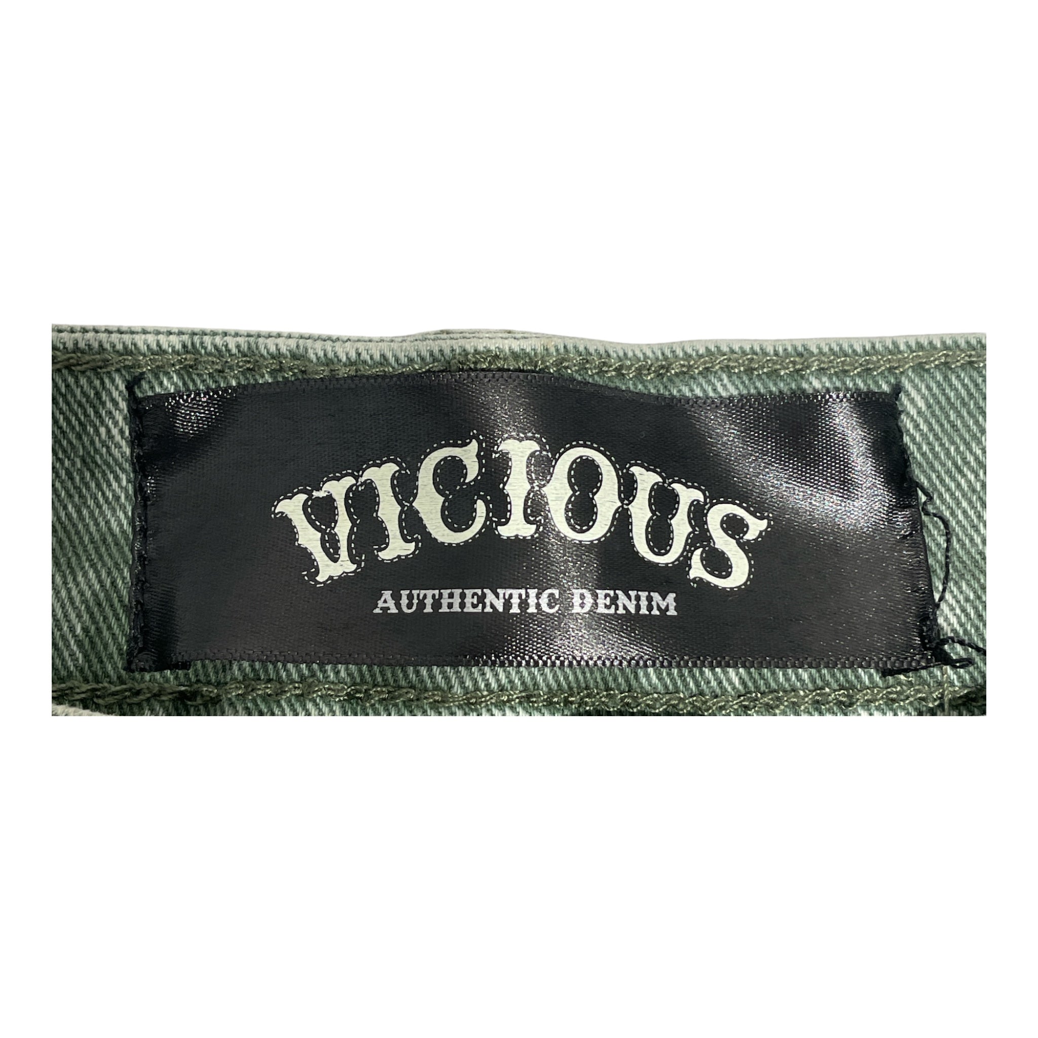 Vicious Denim/Pants/36/Denim/GRN/Glitter/Rhinestones view 3