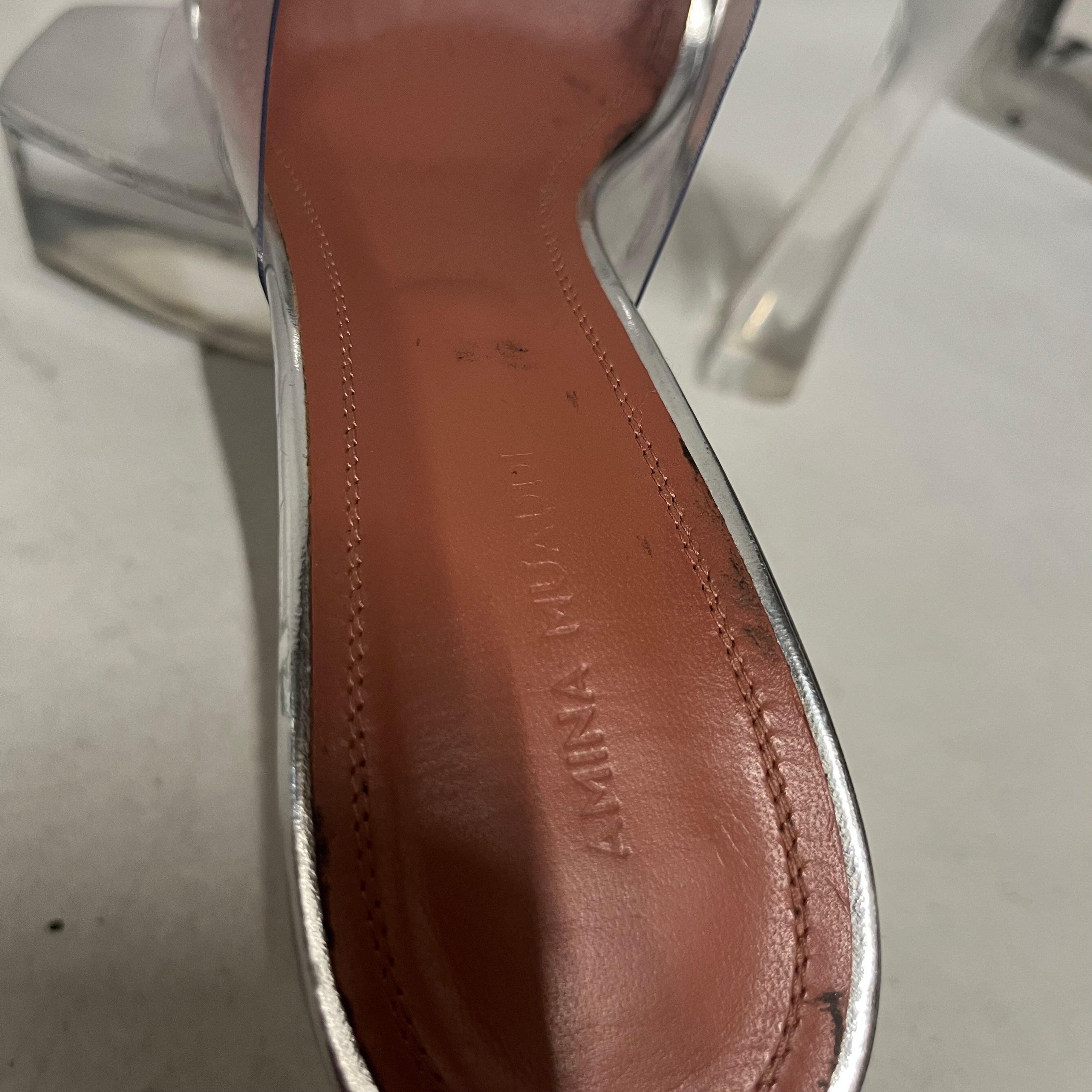 AMINA MUADDI/Heels/EU 41/SLV/clear view 3