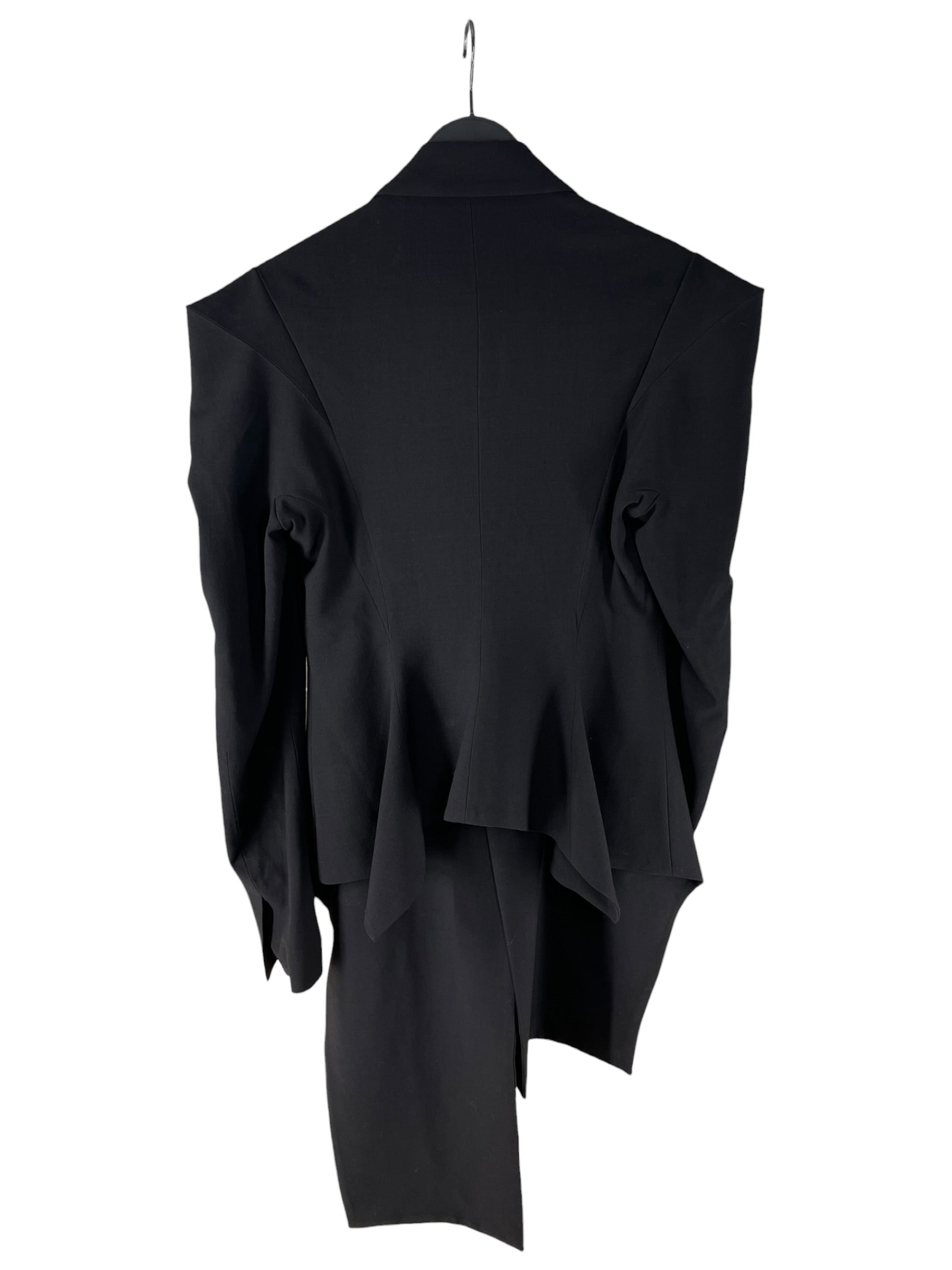 YOHJI YAMAMOTO/Jacket/2/Wool/BLK/2022 RUNWAY F0-J09-147 view 2