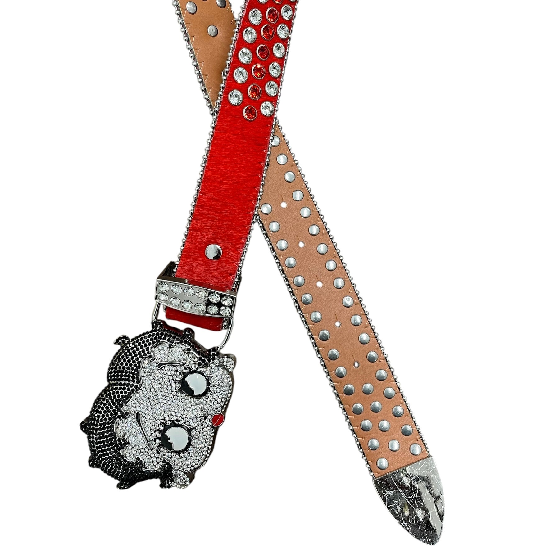 STOLEN ARTS/Belt/Acrylic/RED/BETTY BOOP RHINESTONE BELT view 2