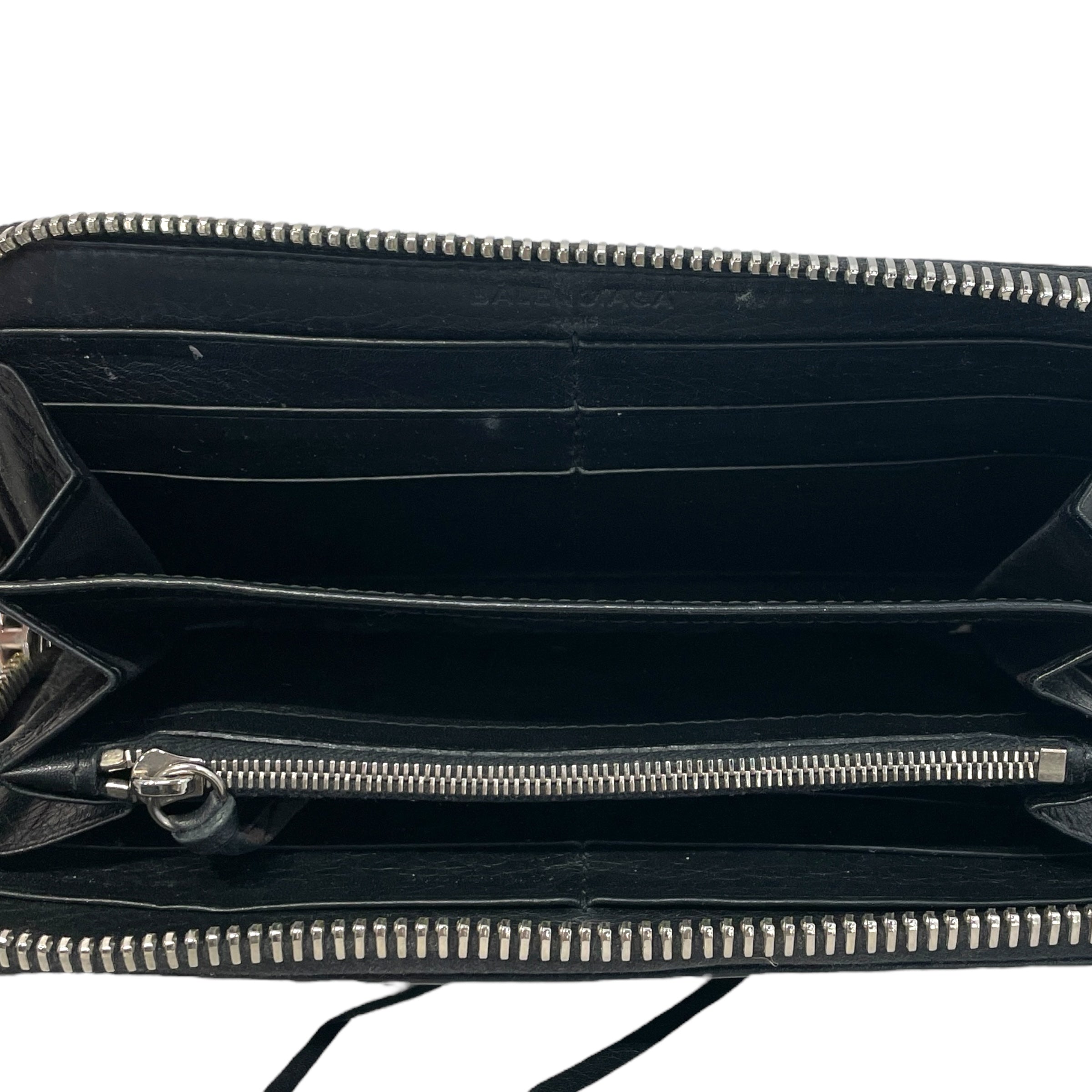 BALENCIAGA/Wallet/Leather/BLK/2016 Zip Around view 3