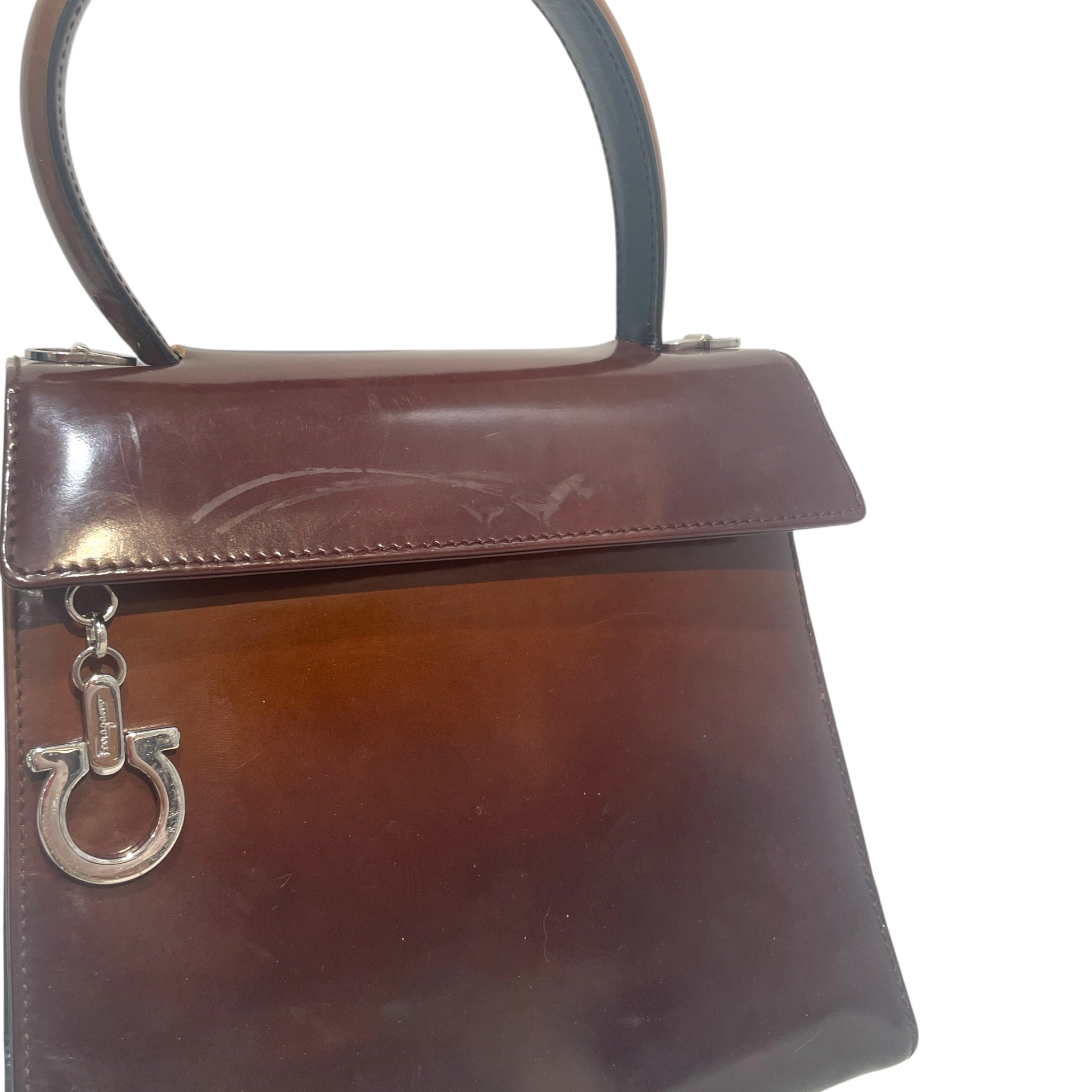 Salvatore Ferragamo/Bag/Leather/BRW/Ombre Handbag view 5