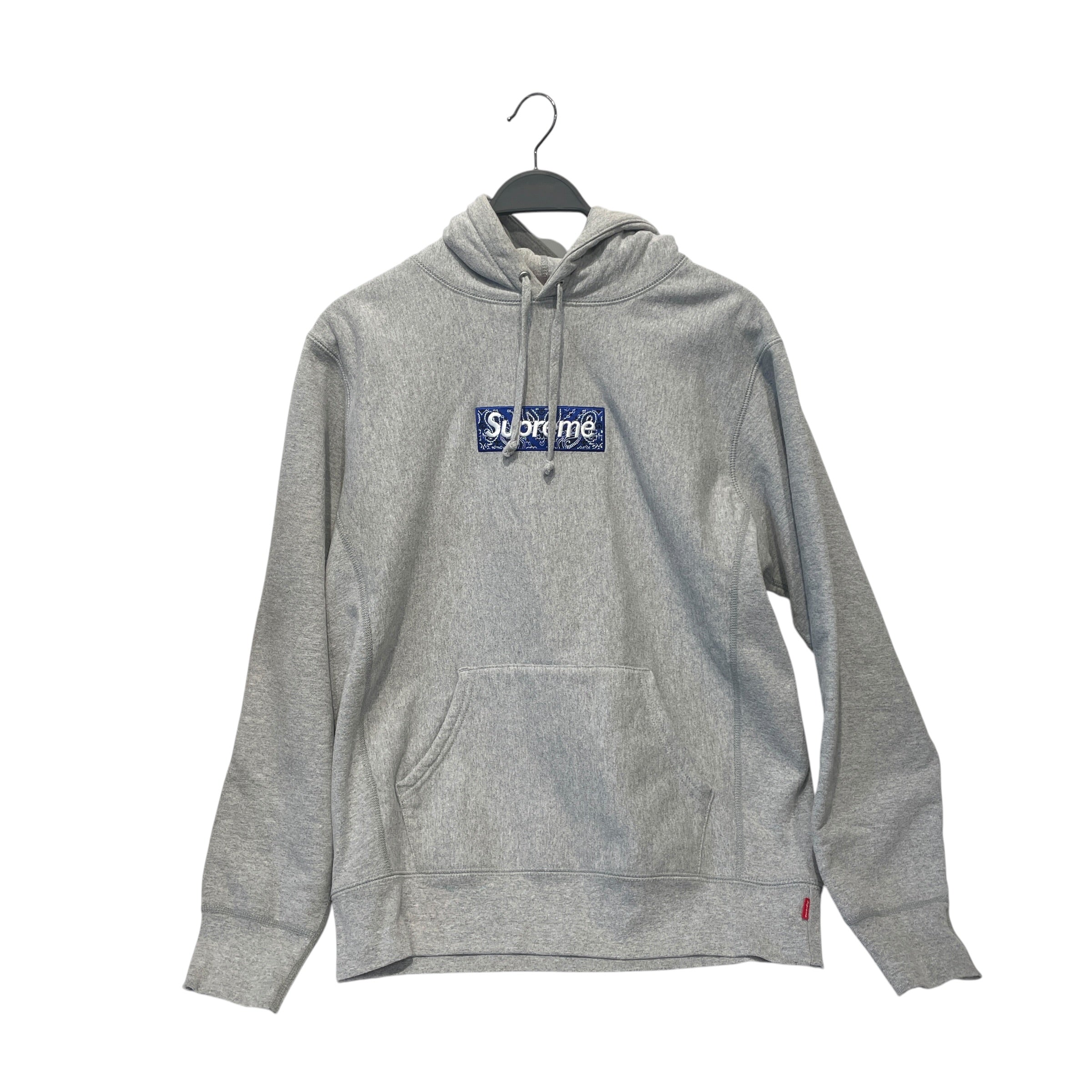 Supreme/Hoodie/M/Cotton/GRY/PAISLEY BOX LOGO view 1