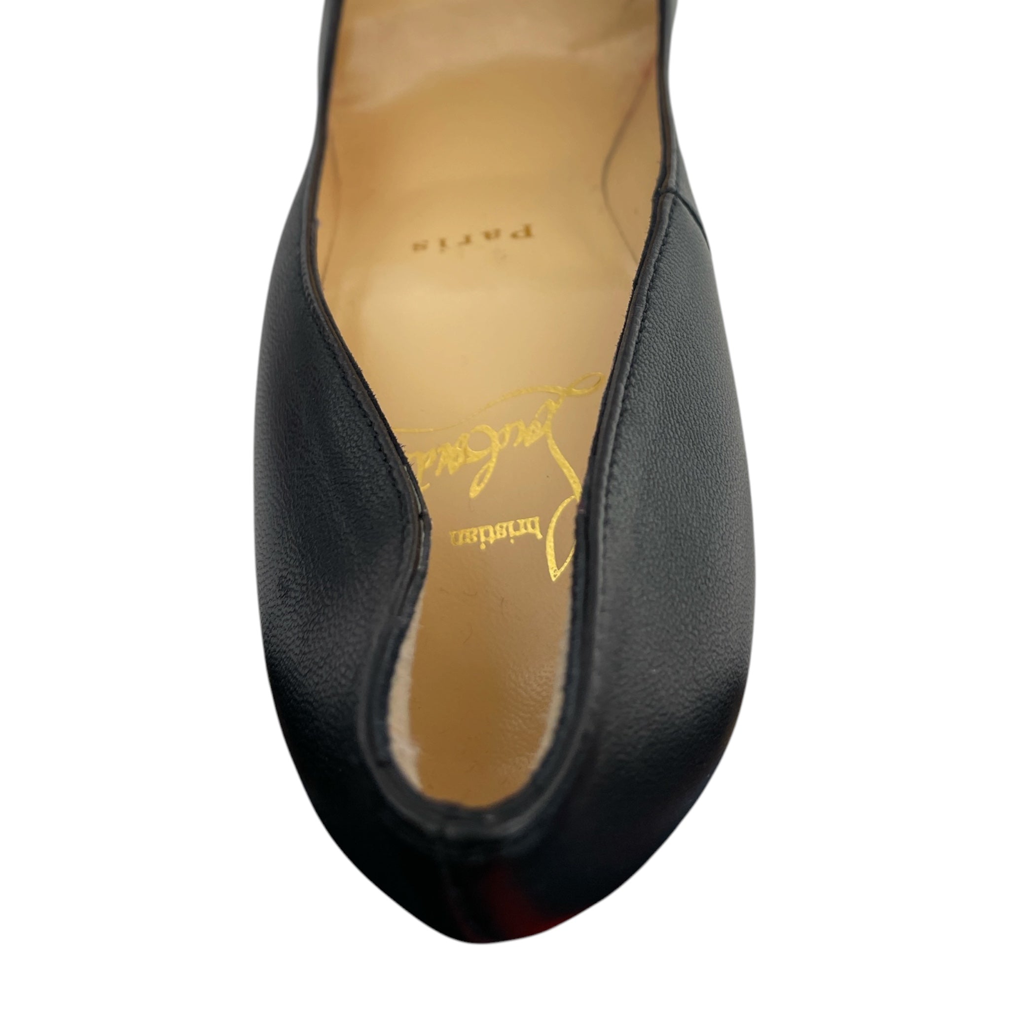 Christian Louboutin/Heels/EU 35.5/Leather/BLK/PIGALLE/RED BOTTOMS view 3