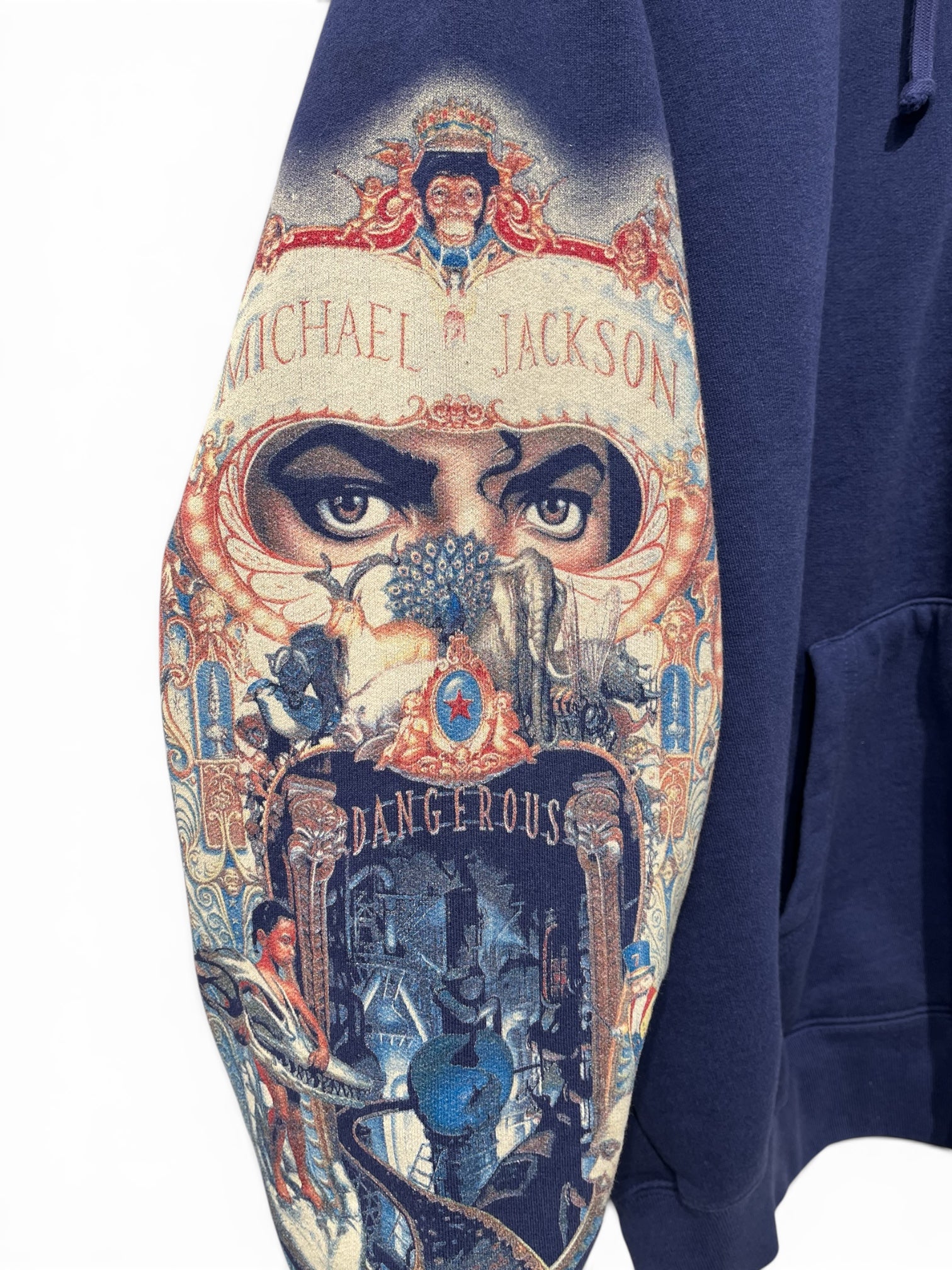 MICHAEL JACKSON/Supreme/Zip Up Hoodie/M/Cotton/NVY/COLLAB ZIP HOODIE view 8