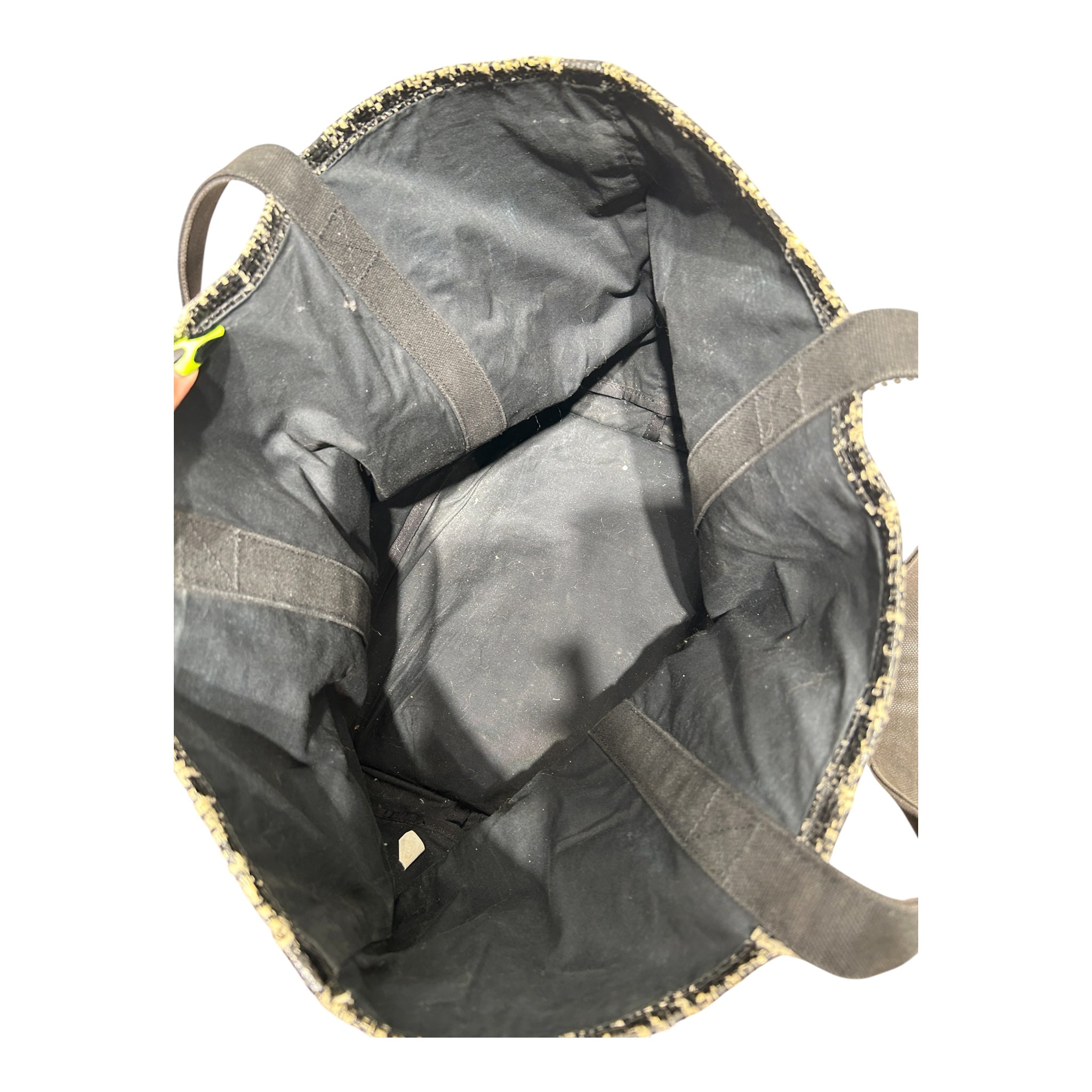 Supreme/Tote Bag/Graphic/BLK/RAFFIA WHT LOGO DISTRESS view 4