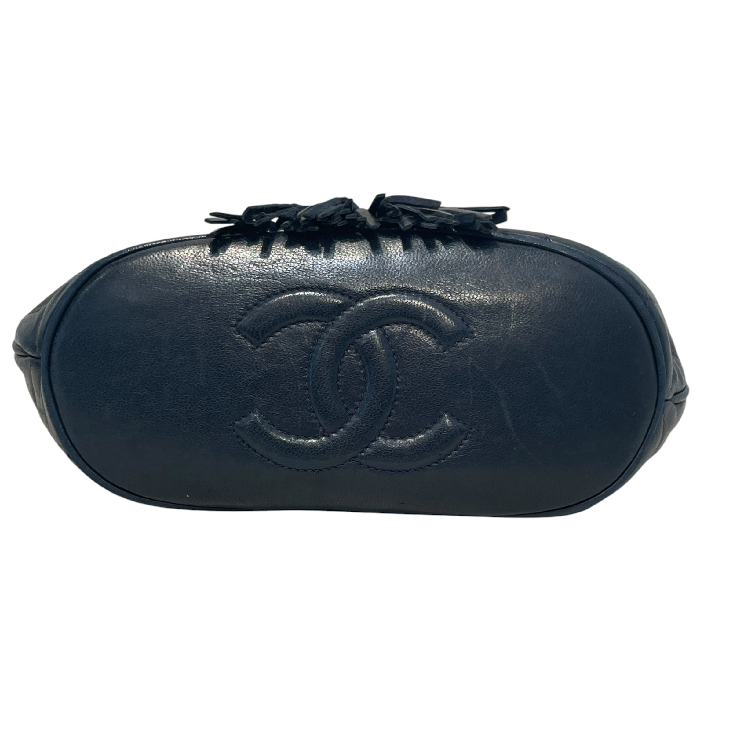 CHANEL/Cross Body Bag/Lambskin/NVY/Quilted Matelasse Chain Bag view 3