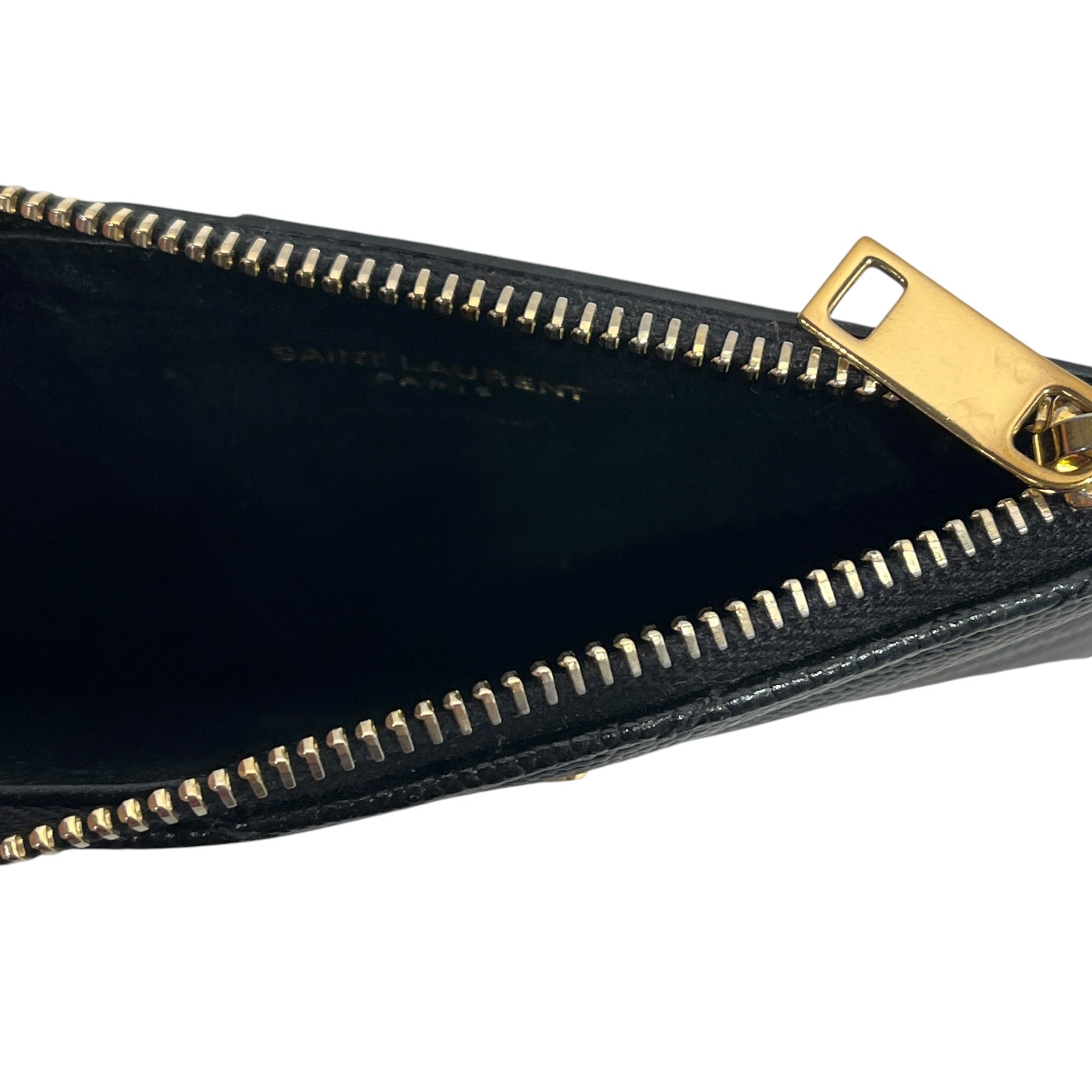 YVES SAINT LAURENT/Card Case/Leather/BLK/L's/CASSANDRE MATELASSE/GOLD view 4
