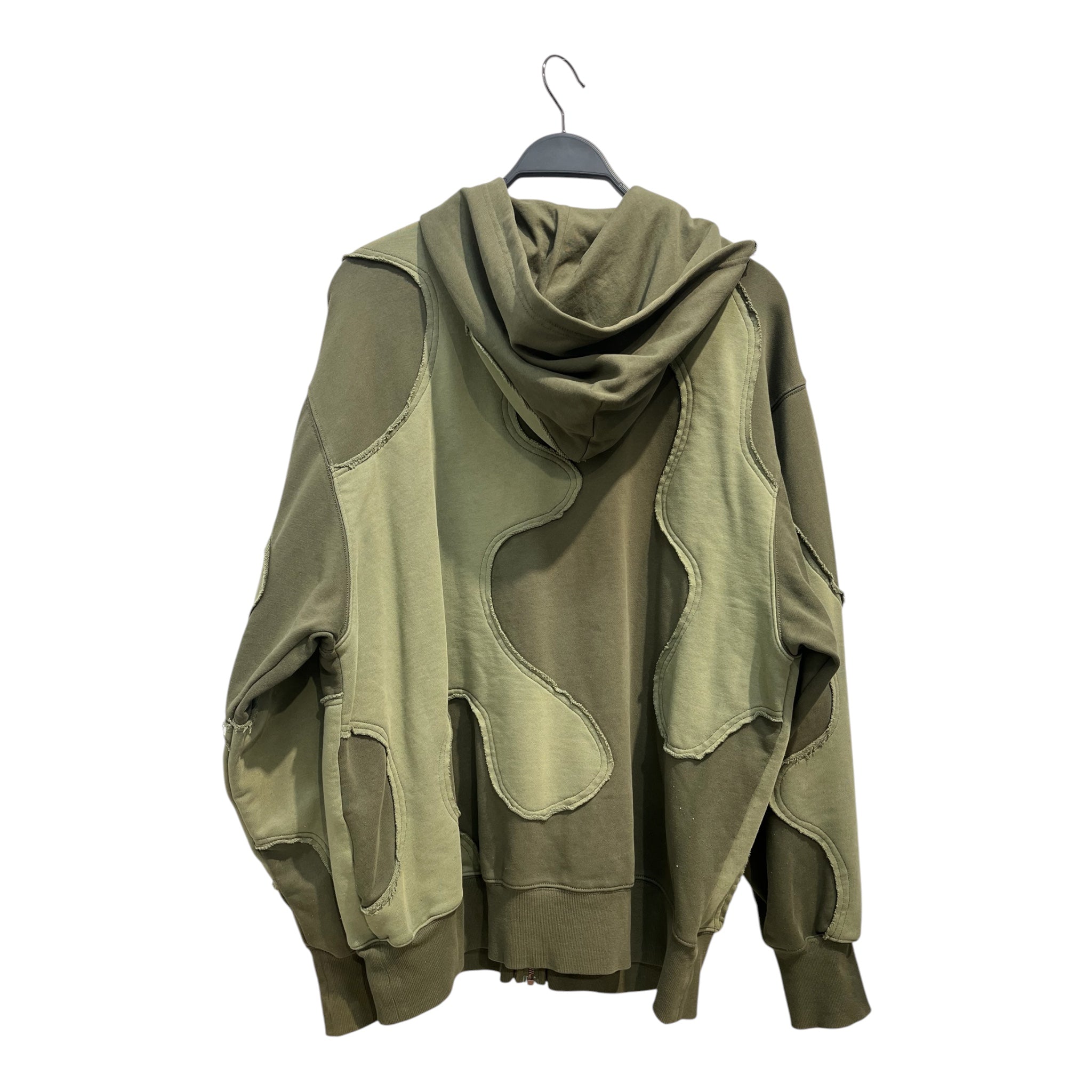 Telfar/Hoodie/Graphic/Cotton/GRN/PATCHWORK ZIP UP view 2